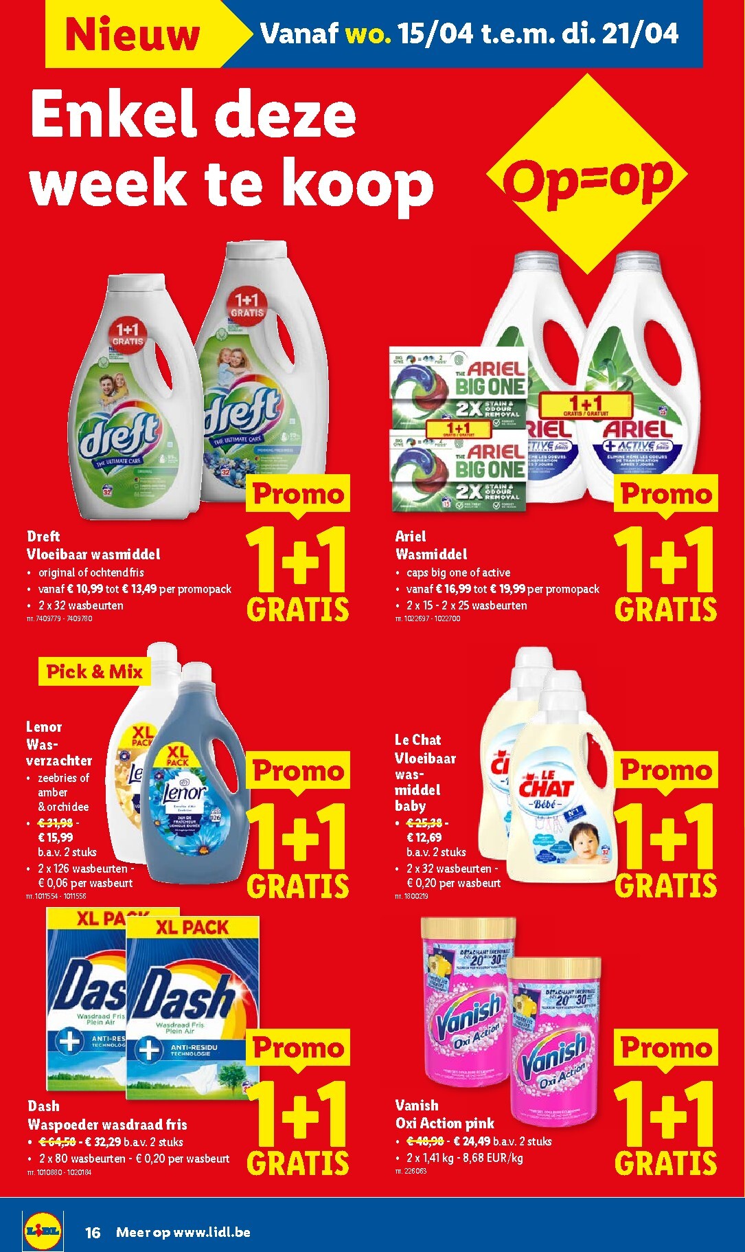 lidl - Lidl folder voor volgende week van maandag 13/04/2026 tot zaterdag 18/04/2026 - page: 16