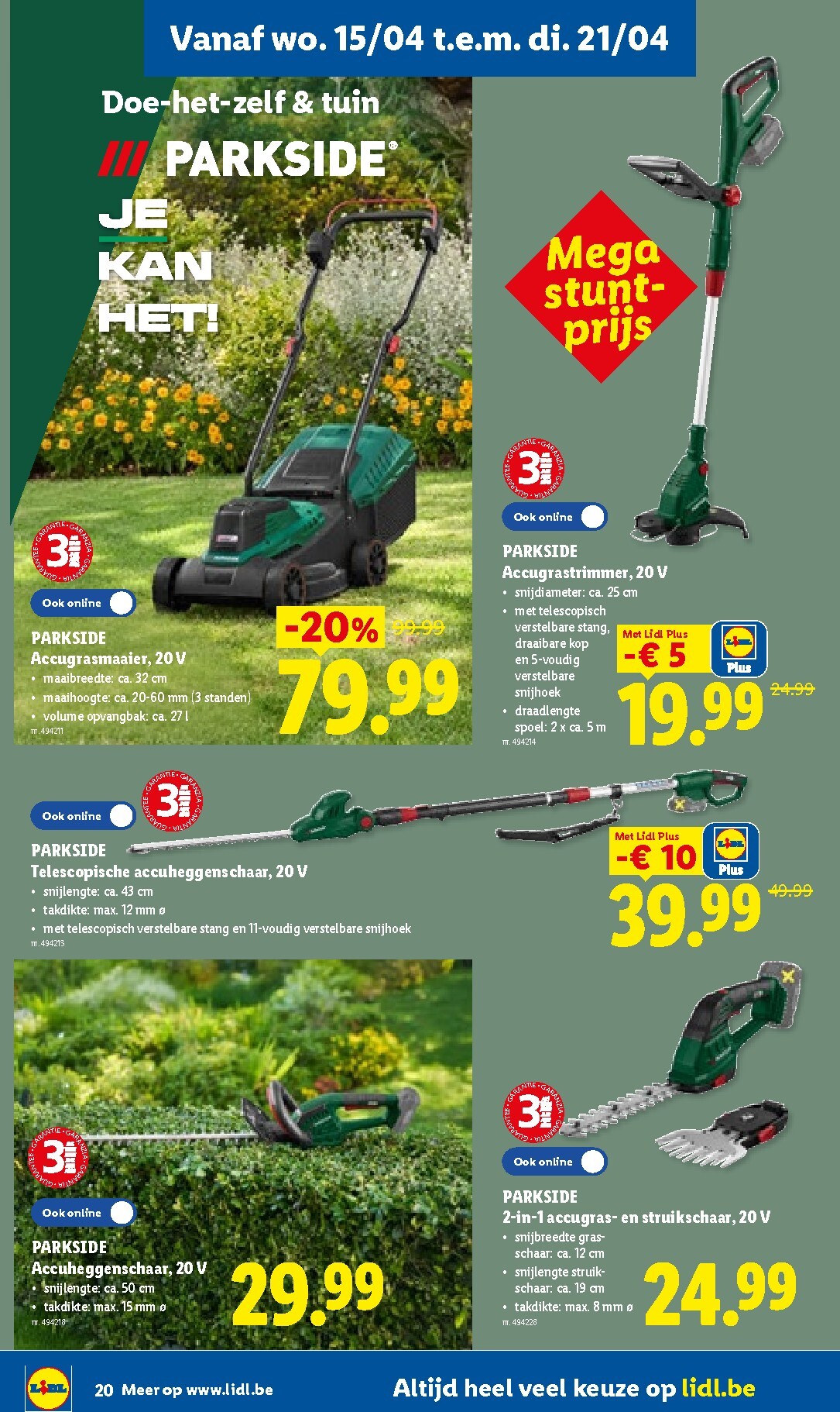 lidl - Lidl folder voor volgende week van maandag 13/04/2026 tot zaterdag 18/04/2026 - page: 20