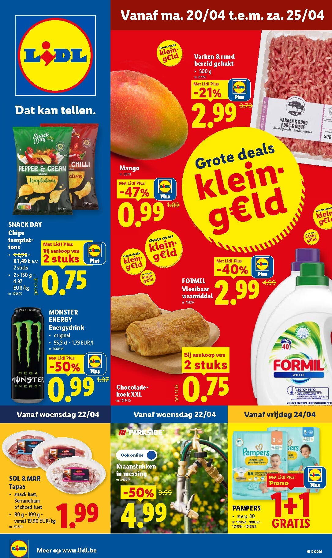 lidl - Lidl folder voor volgende week van maandag 20/04/2026 tot zaterdag 25/04/2026 - page: 1
