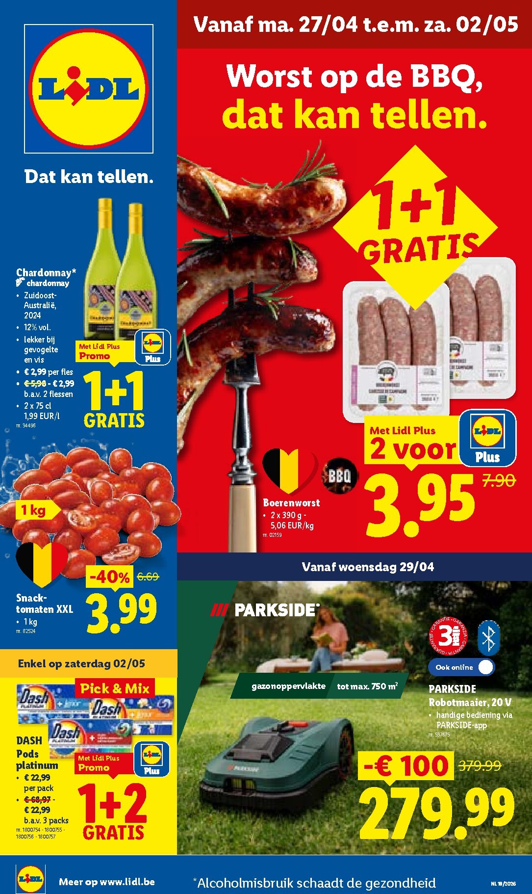lidl - Lidl folder voor volgende week van maandag 27/04/2026 tot zaterdag 02/05/2026 - page: 1