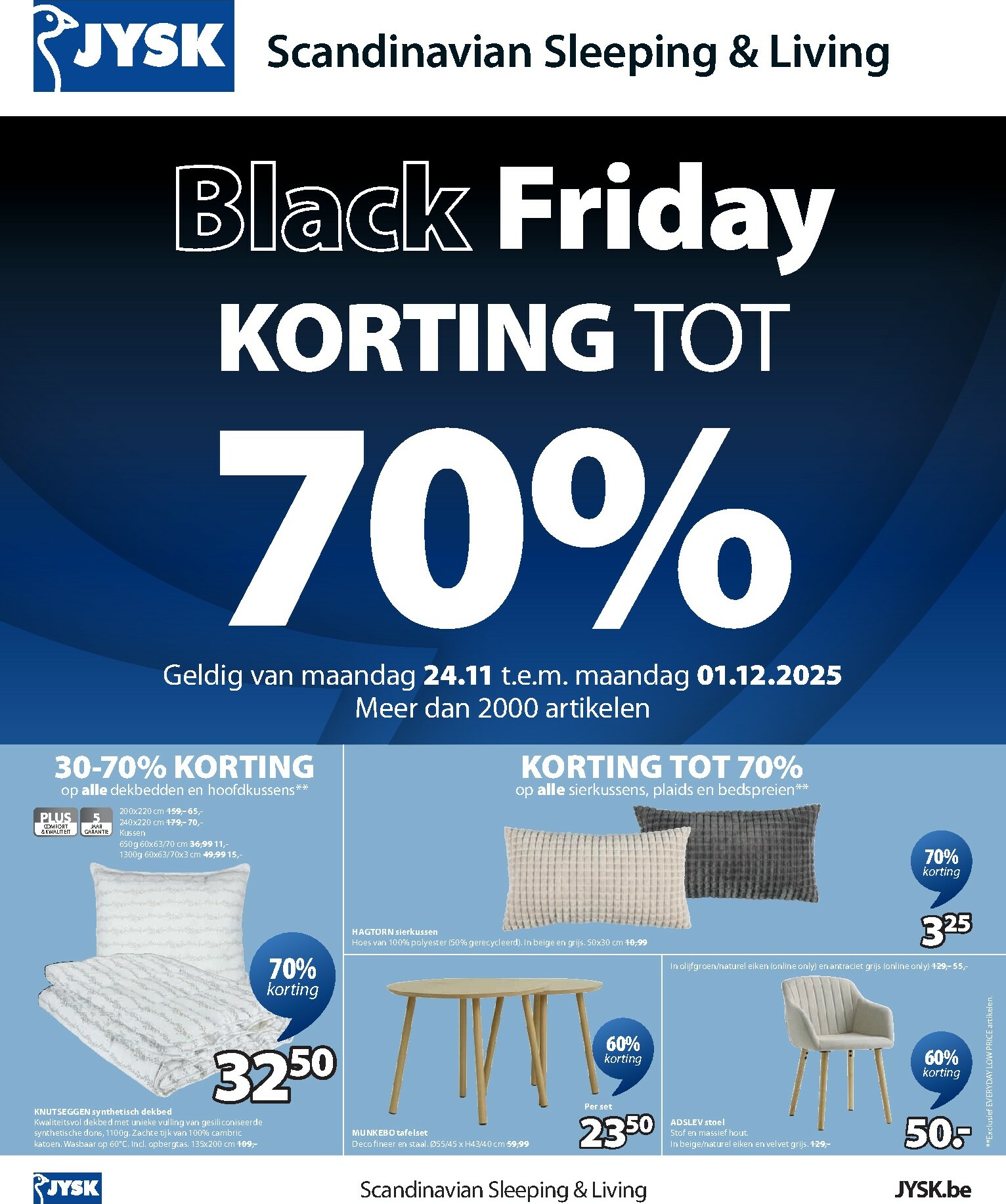 jysk - De JYSK folder geldig vanaf 24/11 t/m 01/12