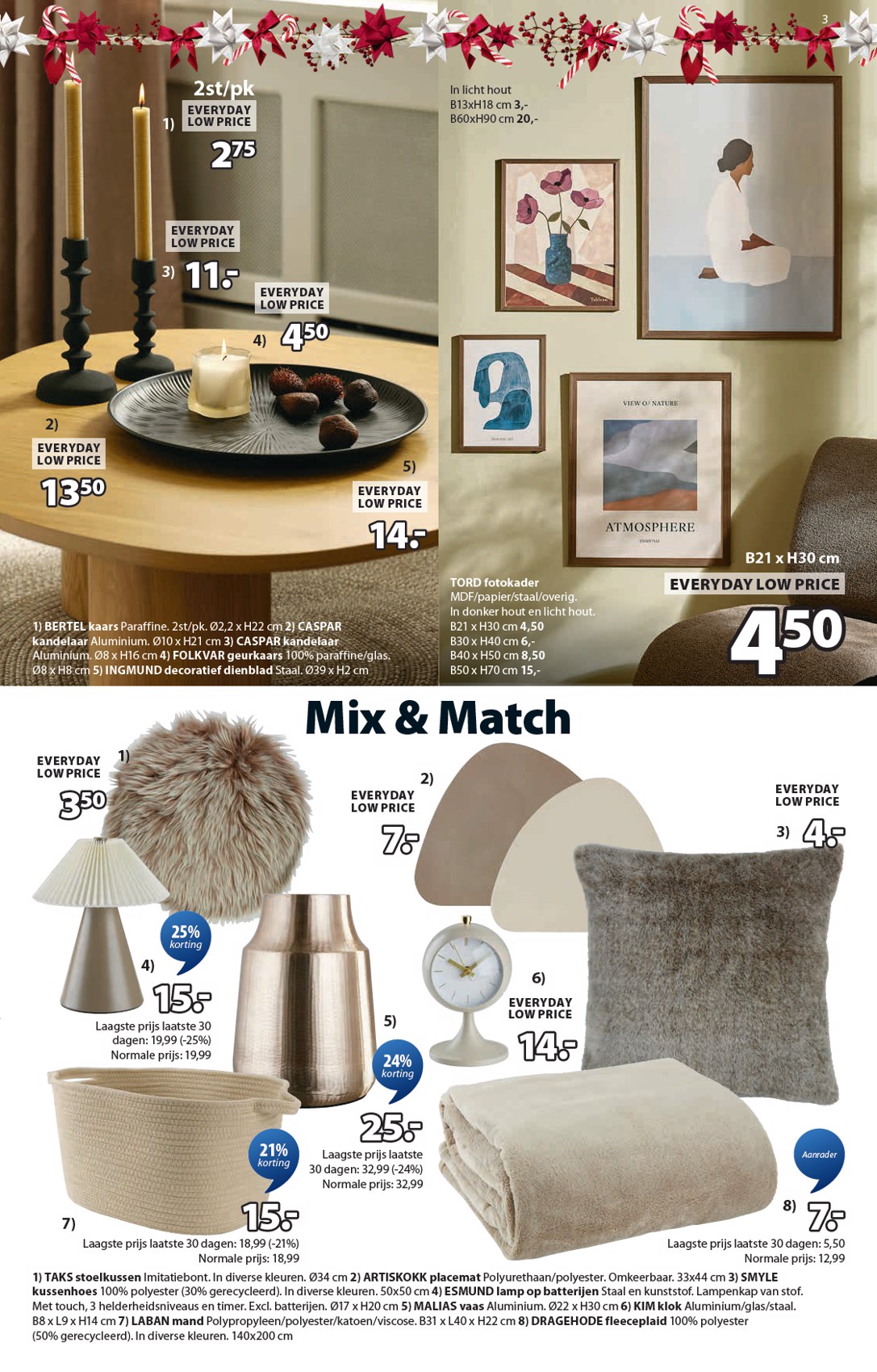 jysk - De JYSK folder geldig vanaf 08/12 t/m 01/01 - page: 3