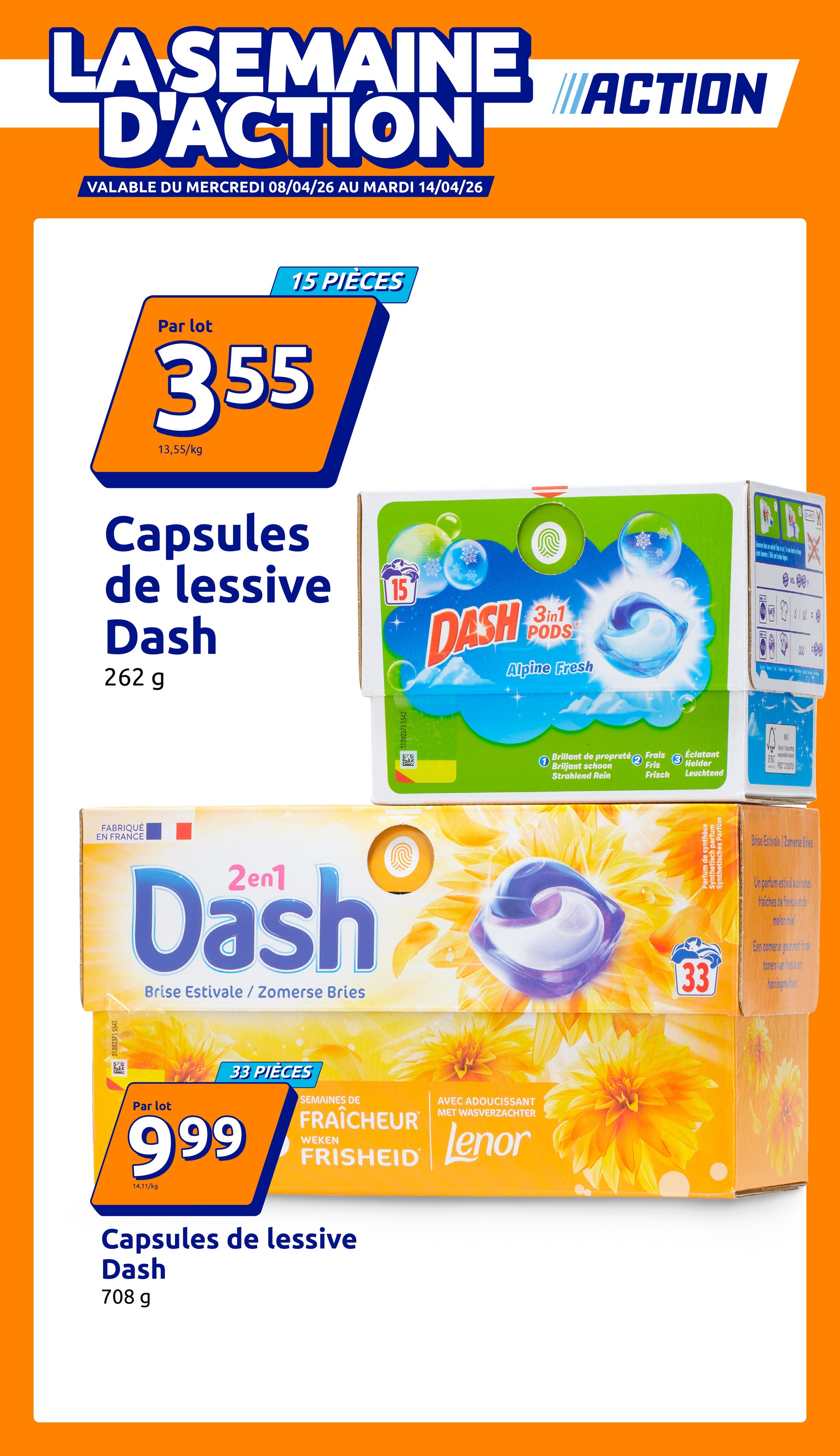 action - Toekomstige Action folder geldig van woensdag 08/04/2026 tot dinsdag 14/04/2026