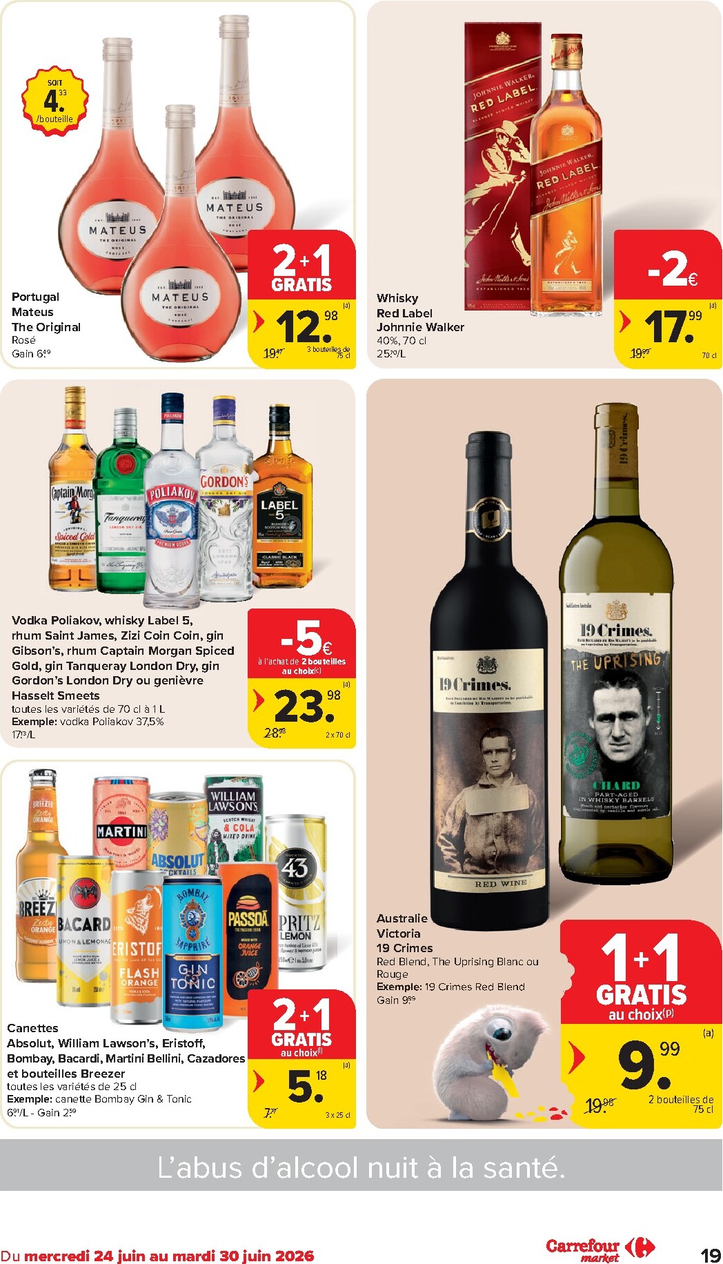 carrefour-market - Carrefour Market folder voor volgende week van woensdag 24/06/2026 tot dinsdag 30/06/2026 - page: 19