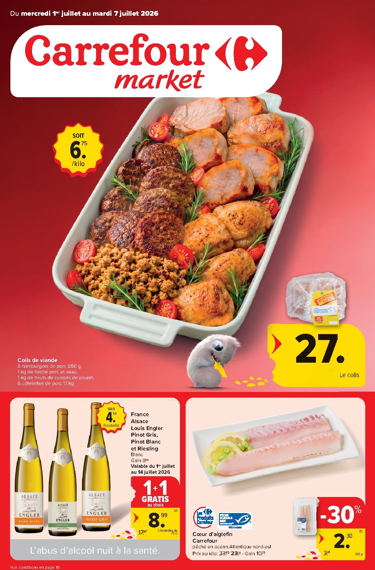 carrefour-market - Carrefour Market folder voor volgende week van woensdag 01/07/2026 tot dinsdag 07/07/2026 - page: 1