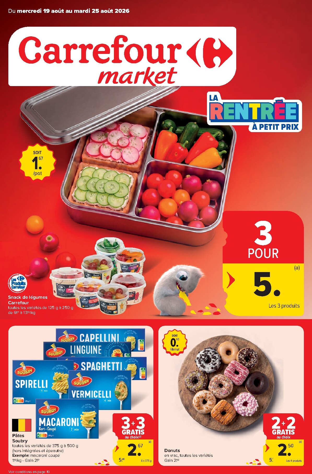 carrefour-market - Carrefour Market folder voor volgende week van woensdag 19/08/2026 tot dinsdag 25/08/2026 - page: 1