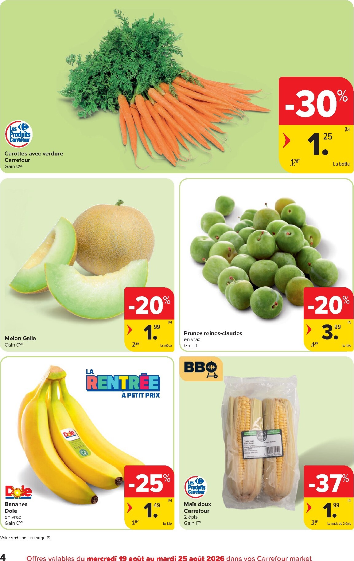 carrefour-market - Carrefour Market folder voor volgende week van woensdag 19/08/2026 tot dinsdag 25/08/2026 - page: 4