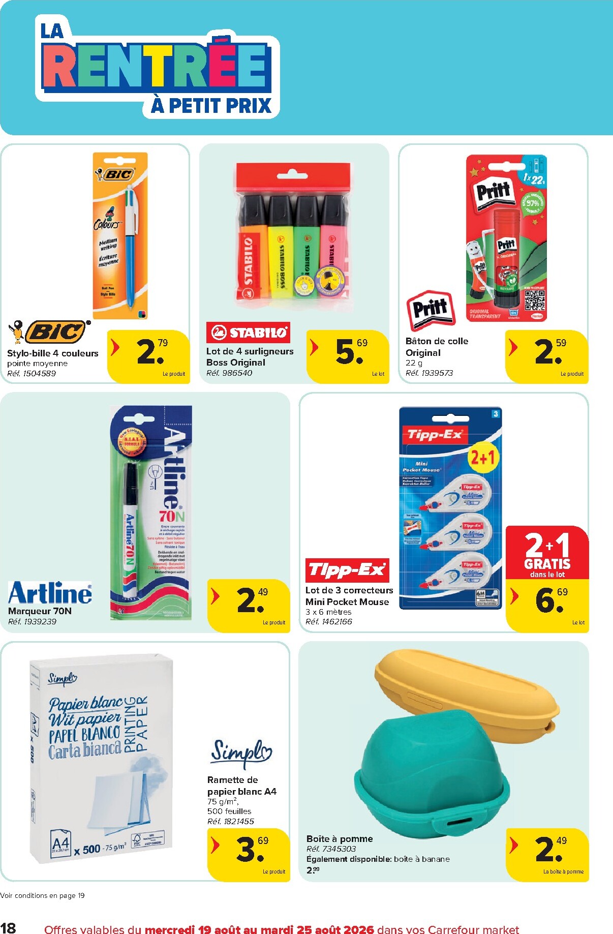 carrefour-market - Carrefour Market folder voor volgende week van woensdag 19/08/2026 tot dinsdag 25/08/2026 - page: 18