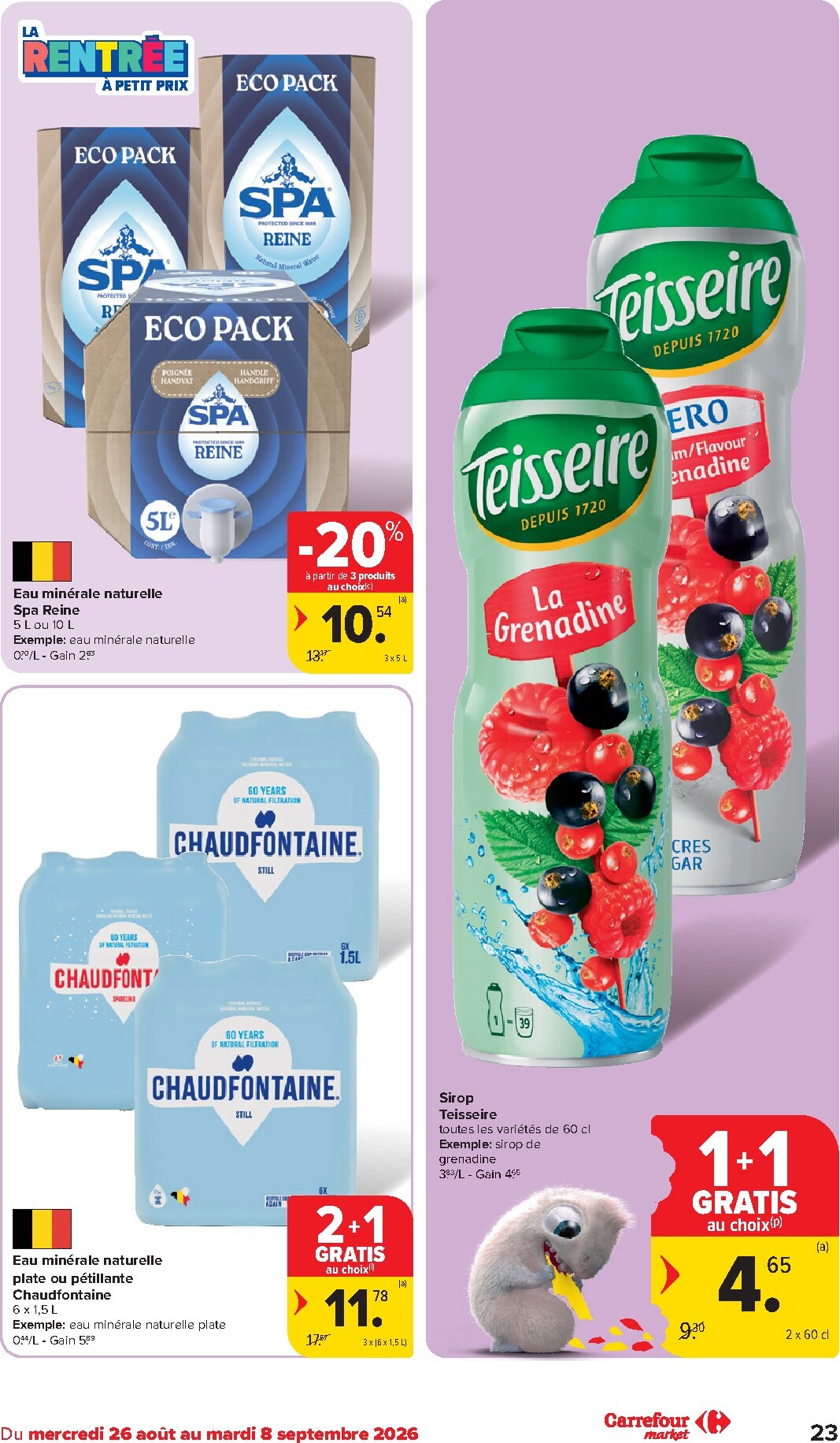 carrefour-market - Carrefour Market folder voor volgende week van woensdag 26/08/2026 tot dinsdag 01/09/2026 - page: 23