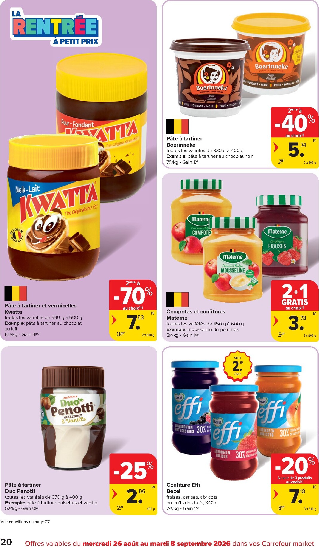 carrefour-market - Carrefour Market folder voor volgende week van woensdag 26/08/2026 tot dinsdag 01/09/2026 - page: 20