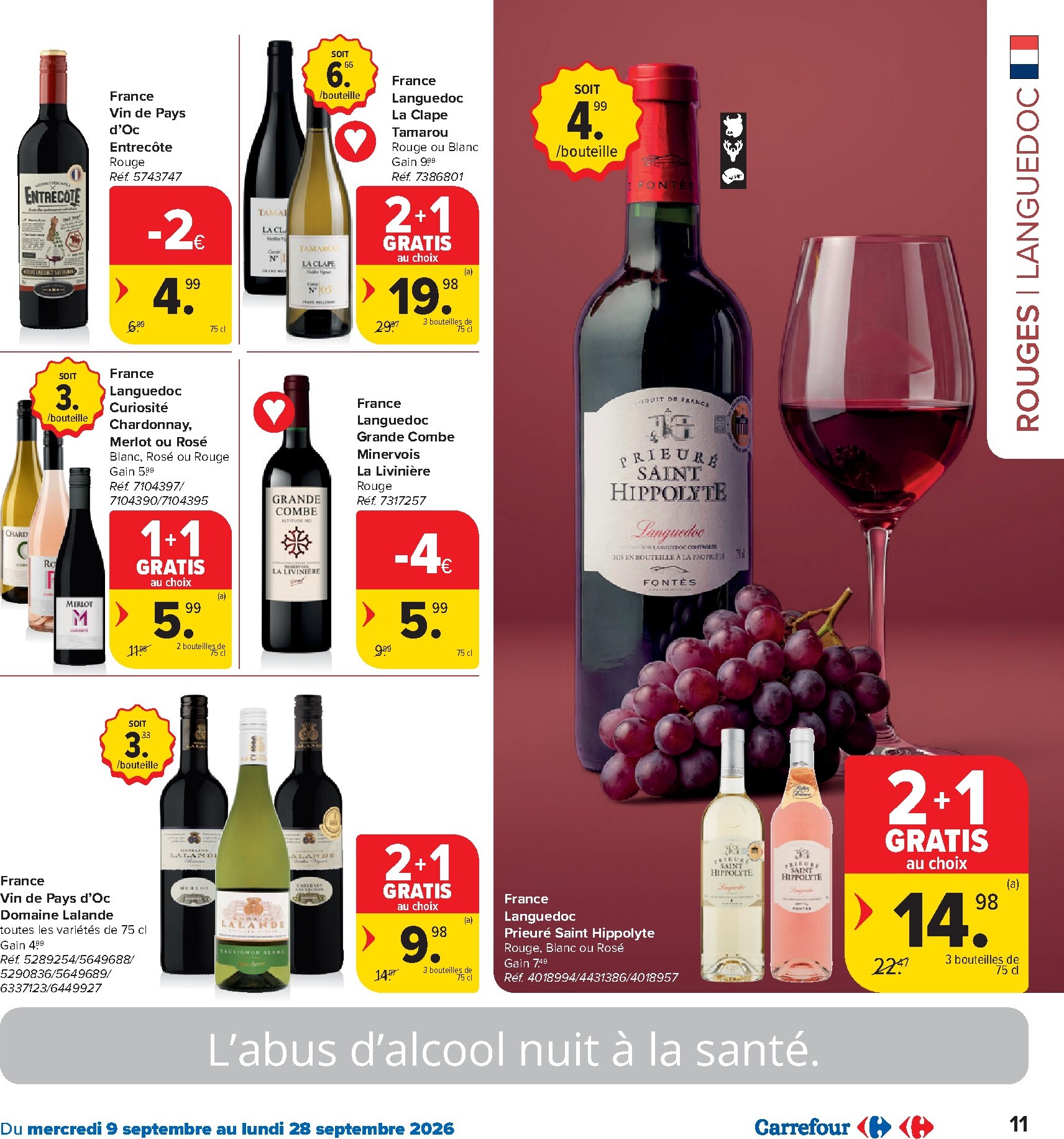 carrefour-market - Carrefour Market - Catalogue Foire aux vins folder voor volgende week van woensdag 09/09/2026 tot maandag 28/09/2026 - page: 11