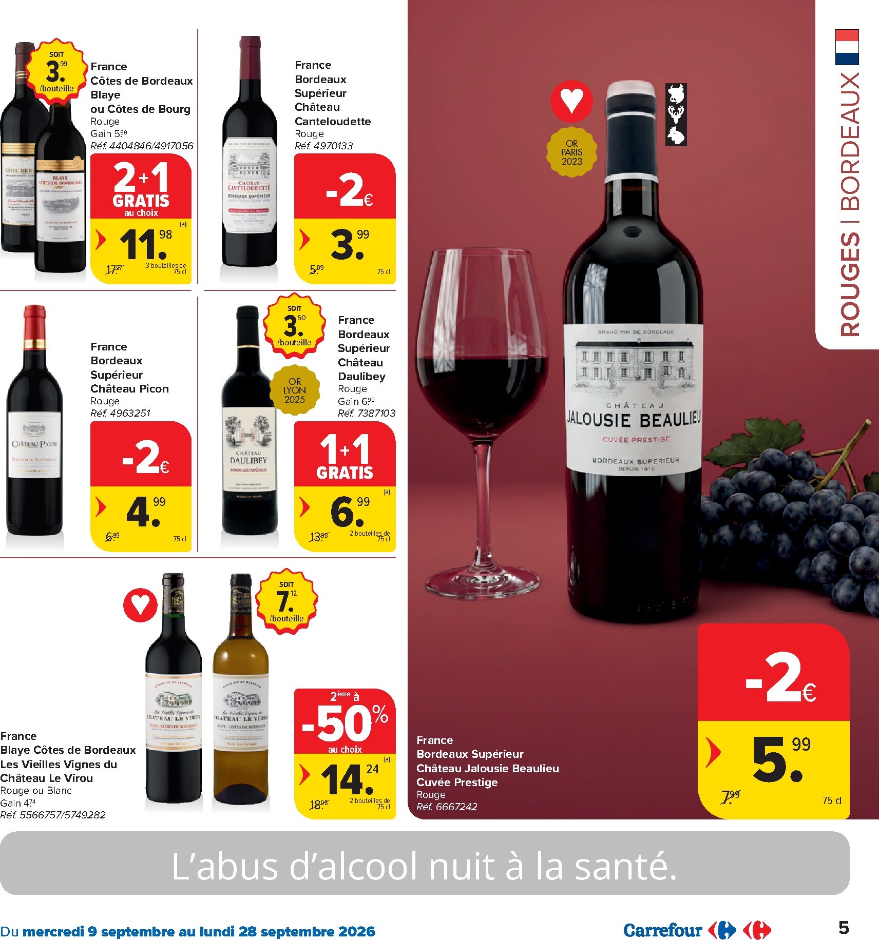 carrefour-market - Carrefour Market - Catalogue Foire aux vins folder voor volgende week van woensdag 09/09/2026 tot maandag 28/09/2026 - page: 5