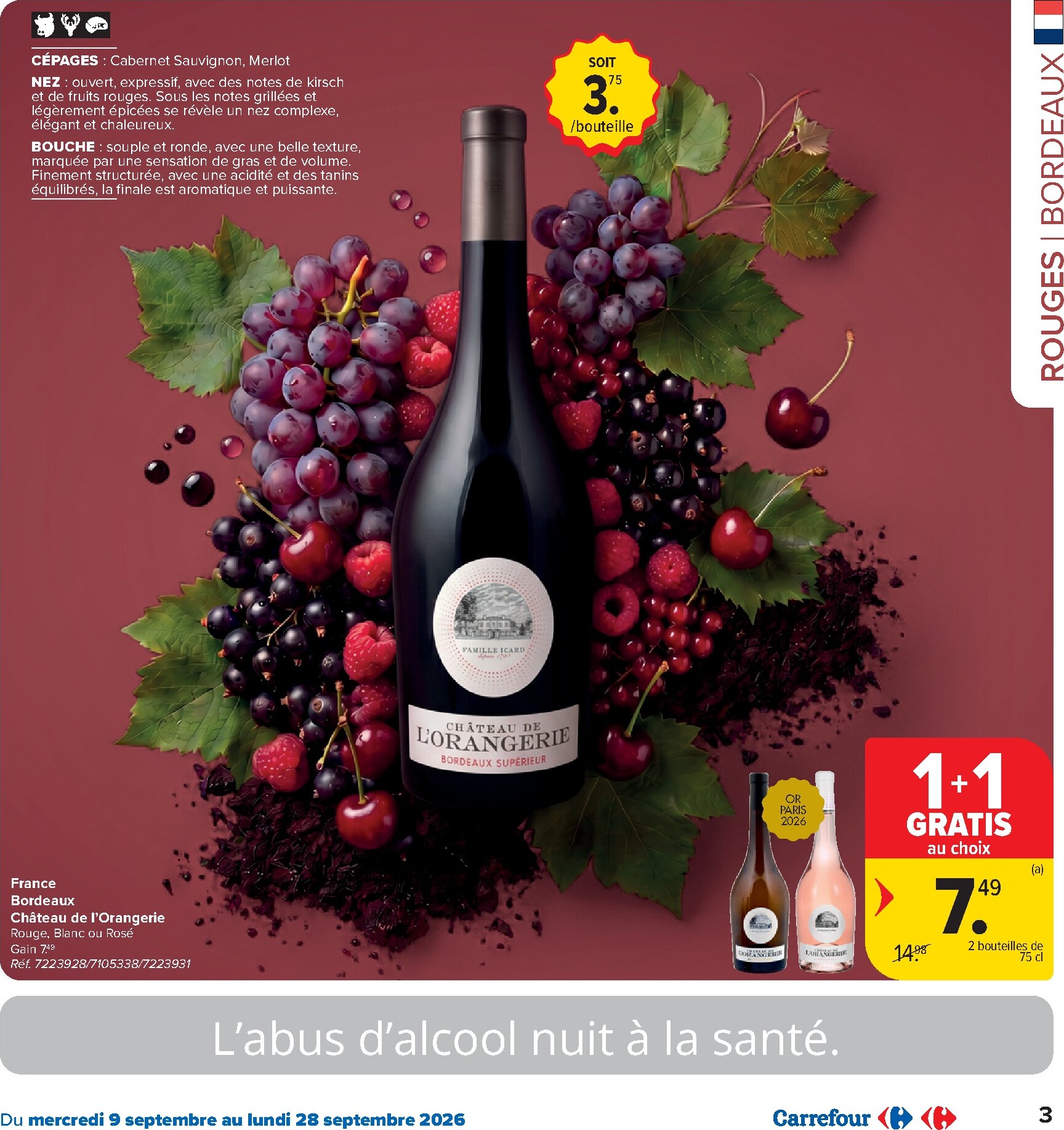 carrefour-market - Carrefour Market - Catalogue Foire aux vins folder voor volgende week van woensdag 09/09/2026 tot maandag 28/09/2026 - page: 3