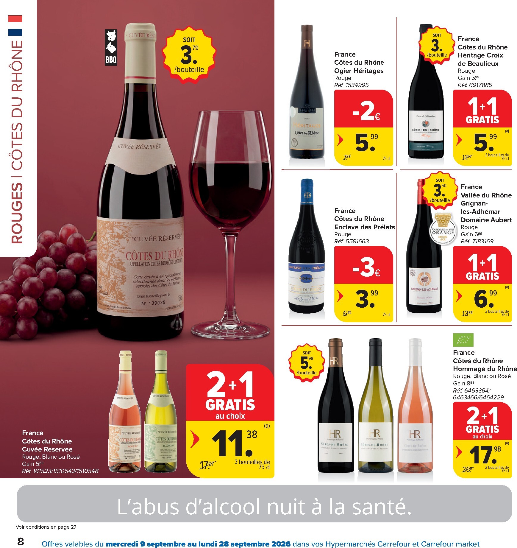 carrefour-market - Carrefour Market - Catalogue Foire aux vins folder voor volgende week van woensdag 09/09/2026 tot maandag 28/09/2026 - page: 8