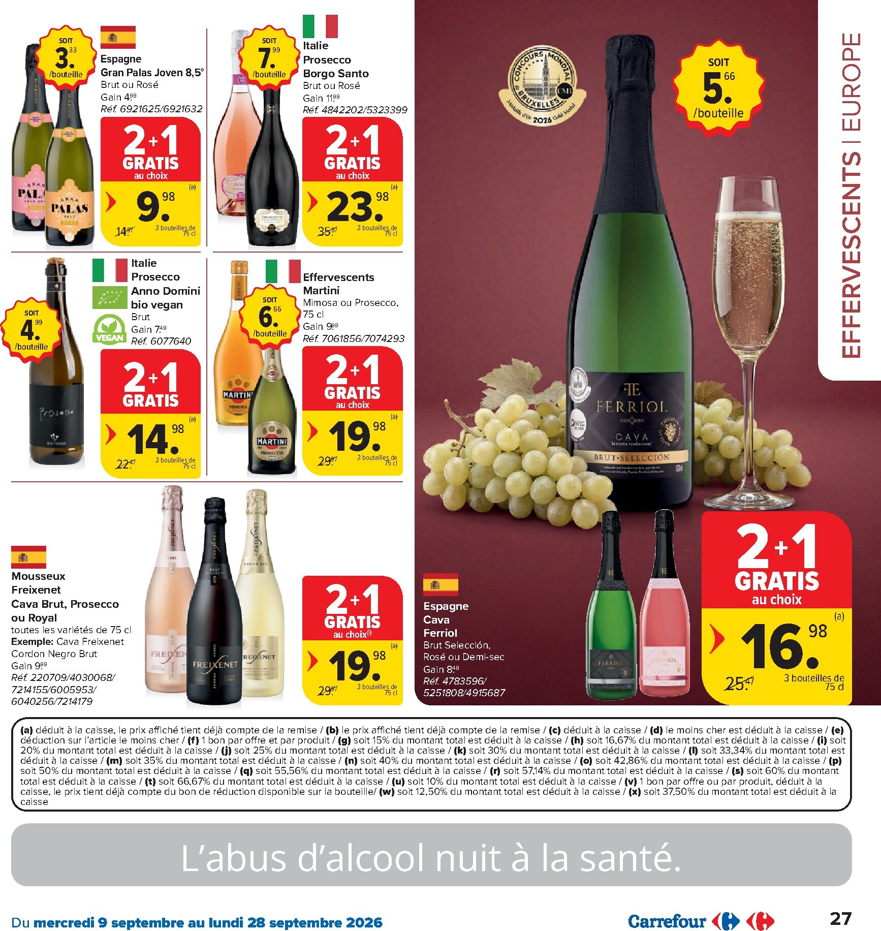 carrefour-market - Carrefour Market - Catalogue Foire aux vins folder voor volgende week van woensdag 09/09/2026 tot maandag 28/09/2026 - page: 27