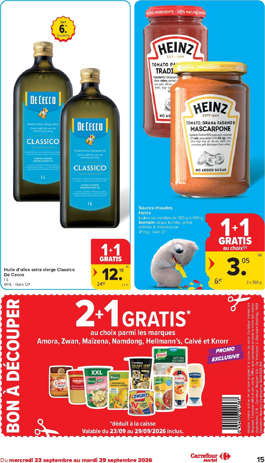 carrefour-market - Toekomstige Carrefour Market folder geldig van woensdag 23/09/2026 tot dinsdag 29/09/2026 - page: 15