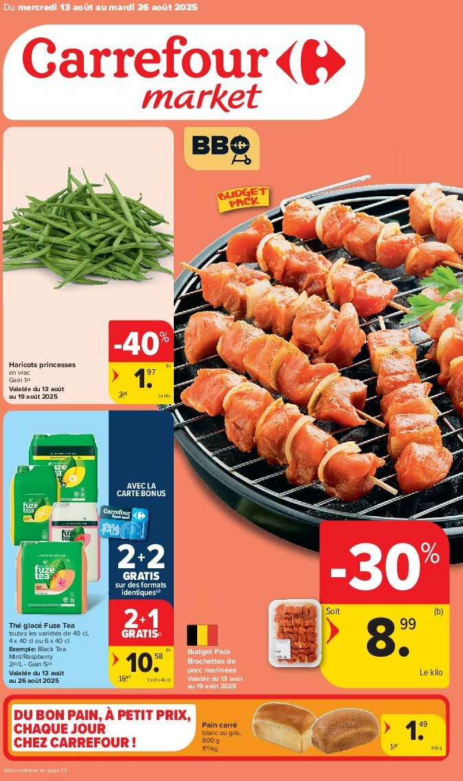 carrefour-market - Carrefour Market folder geldig vanaf 13/08 - 26/08