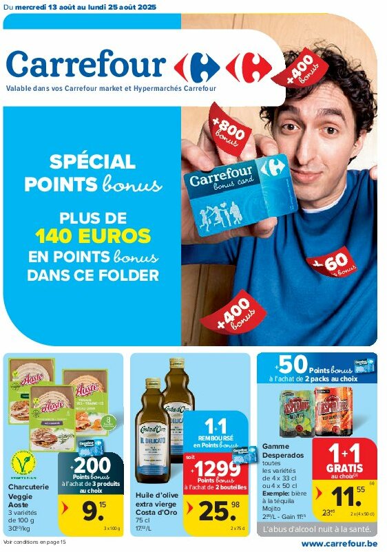 carrefour-market - Carrefour Market - Spécial Points Bonus folder geldig vanaf 13/08 - 25/08