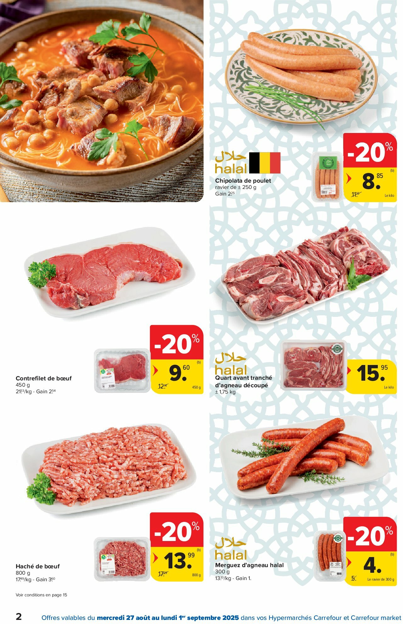 carrefour-market - Carrefour Market - Nos mílle et une saveurs folder geldig vanaf 27/08 - 08/09 - page: 2