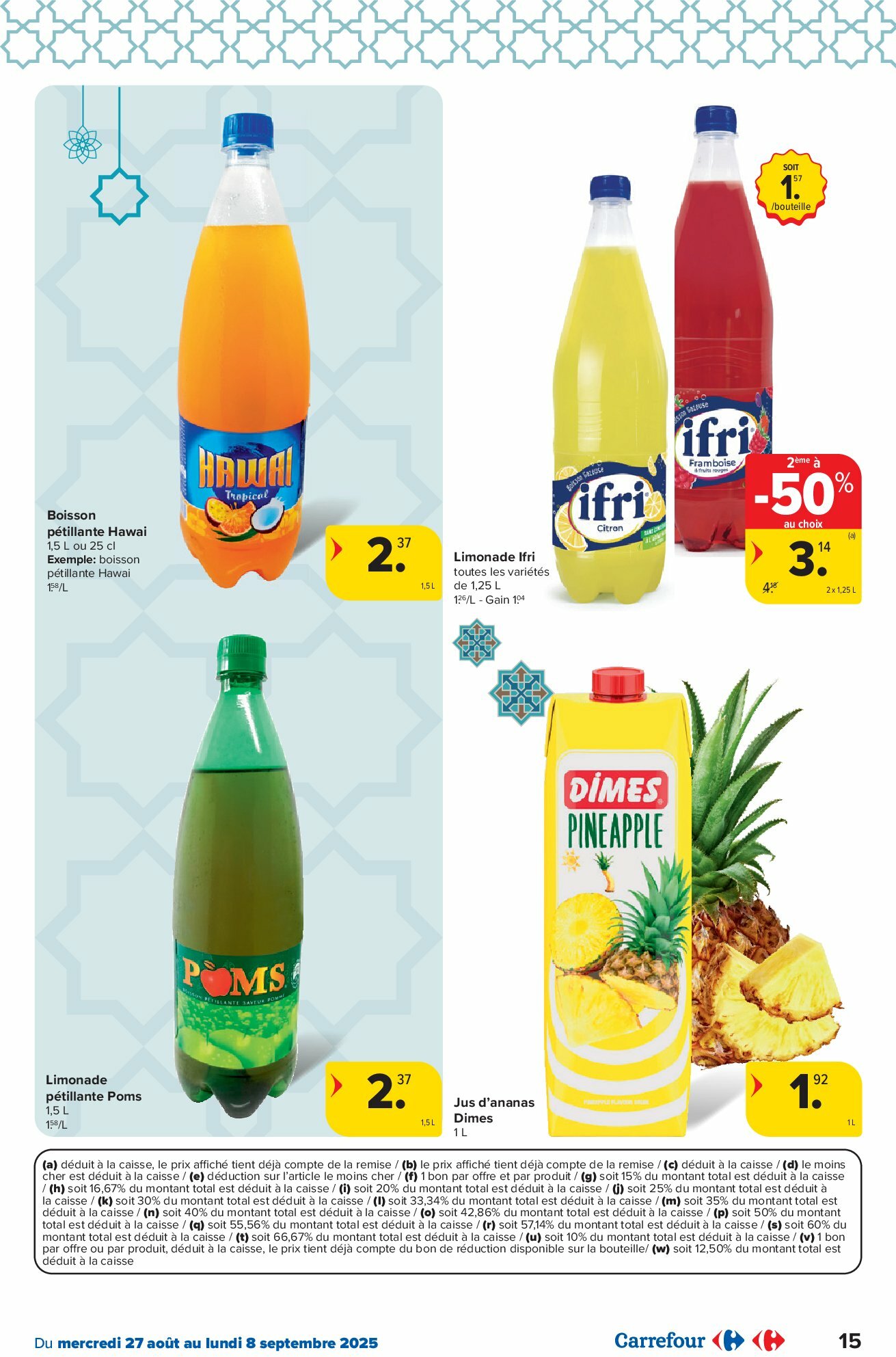 carrefour-market - Carrefour Market - Nos mílle et une saveurs folder geldig vanaf 27/08 - 08/09 - page: 15