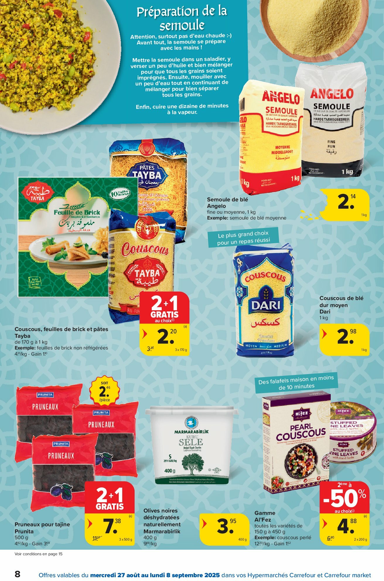 carrefour-market - Carrefour Market - Nos mílle et une saveurs folder geldig vanaf 27/08 - 08/09 - page: 8