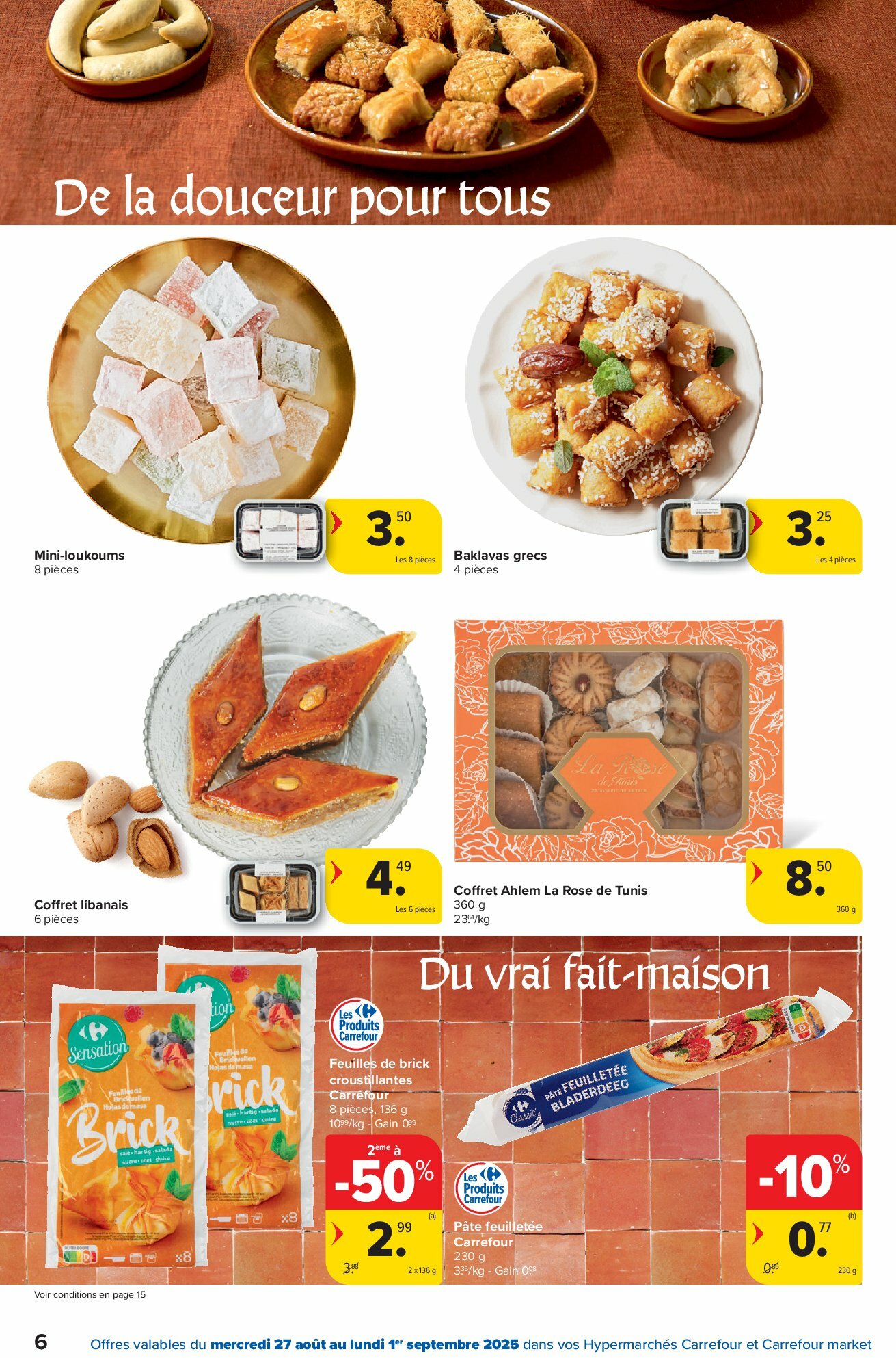 carrefour-market - Carrefour Market - Nos mílle et une saveurs folder geldig vanaf 27/08 - 08/09 - page: 6