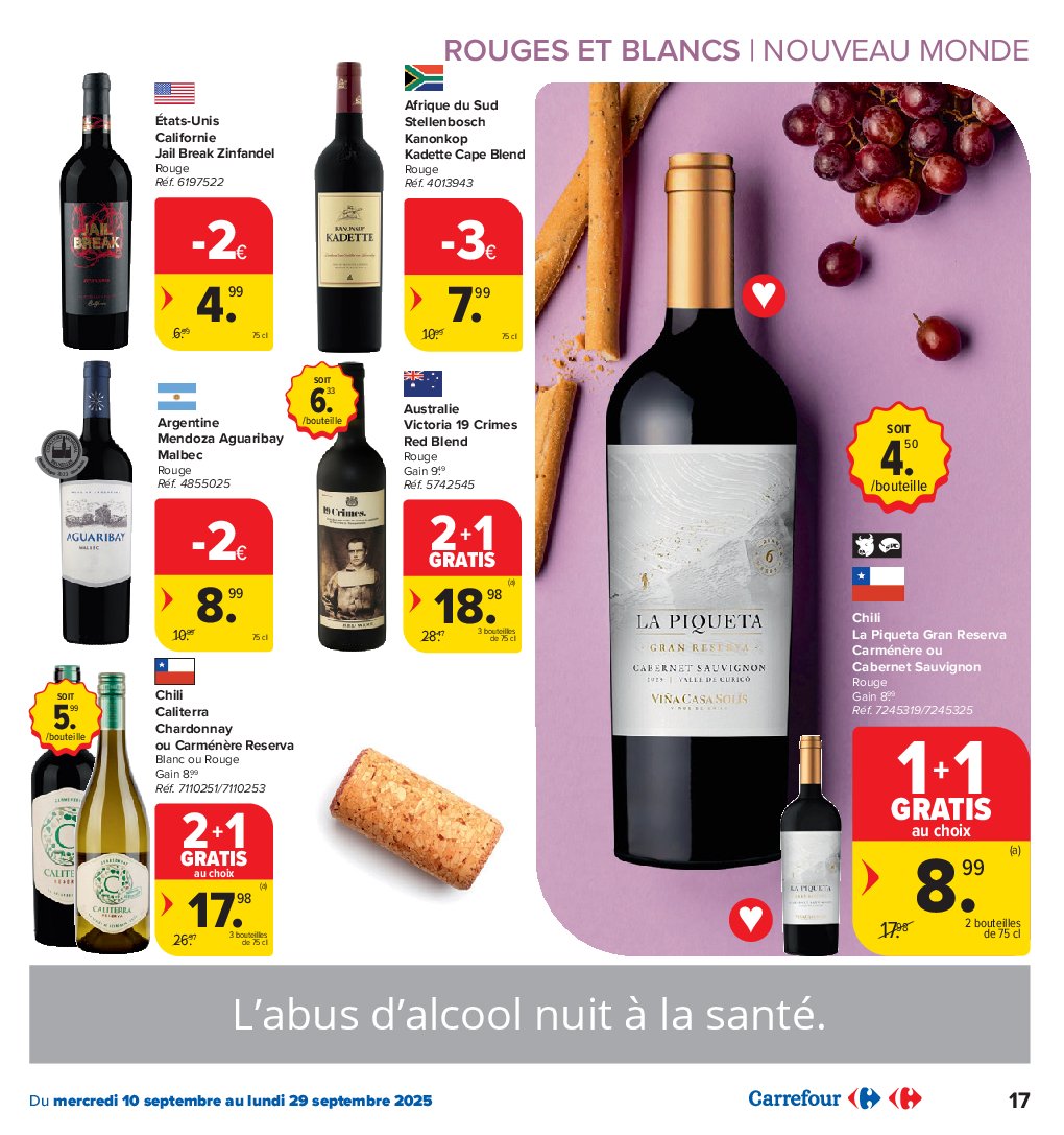 carrefour-market - Carrefour Market - Foire aux Vins folder geldig vanaf 10/09 - 29/09 - page: 17 carrefour-market - Carrefour Market - Foire aux Vins folder geldig vanaf 10/09 - 29/09 - page: 17