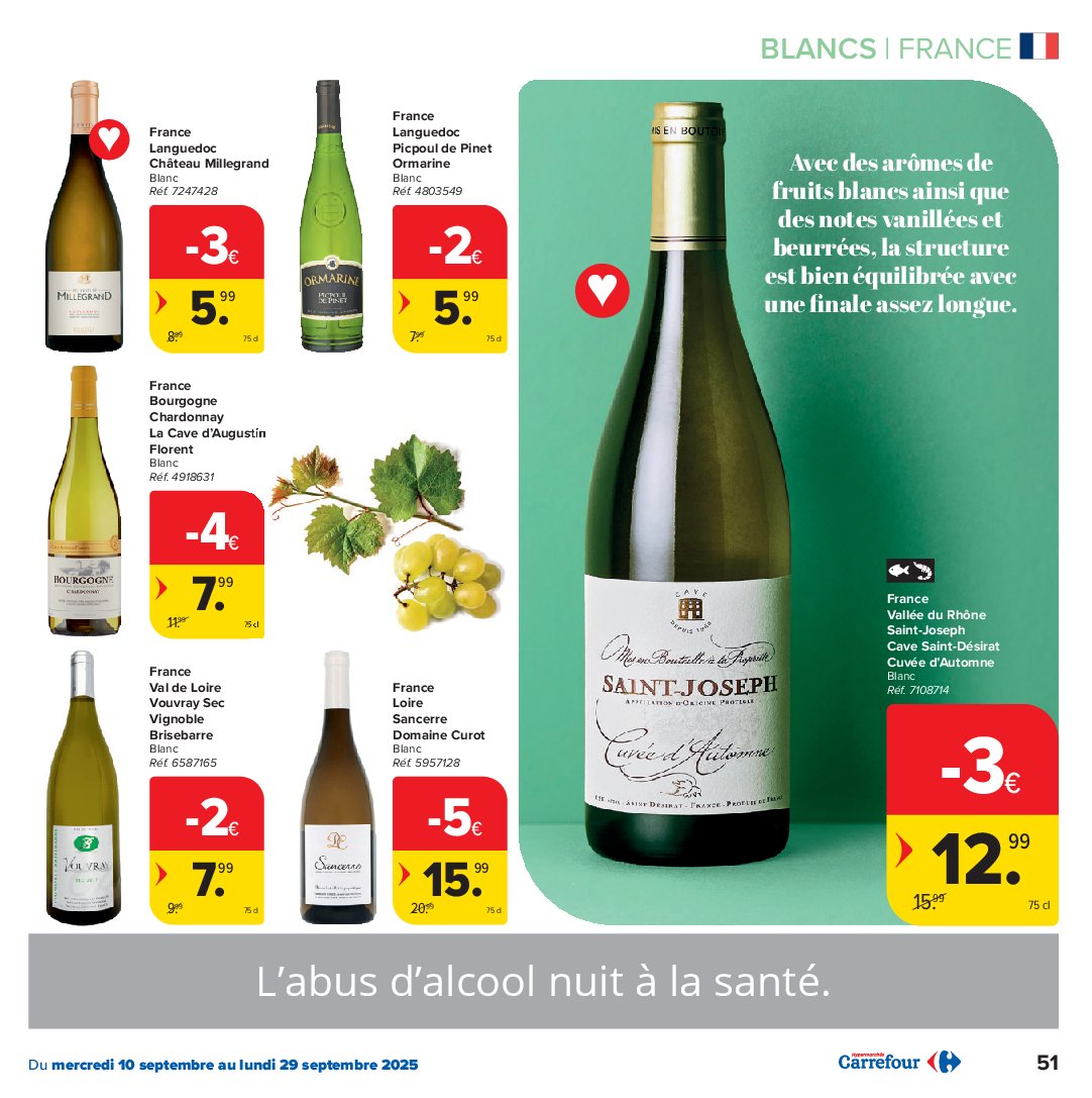 carrefour-market - Carrefour Market - Foire aux Vins folder geldig vanaf 10/09 - 29/09 - page: 51 carrefour-market - Carrefour Market - Foire aux Vins folder geldig vanaf 10/09 - 29/09 - page: 51