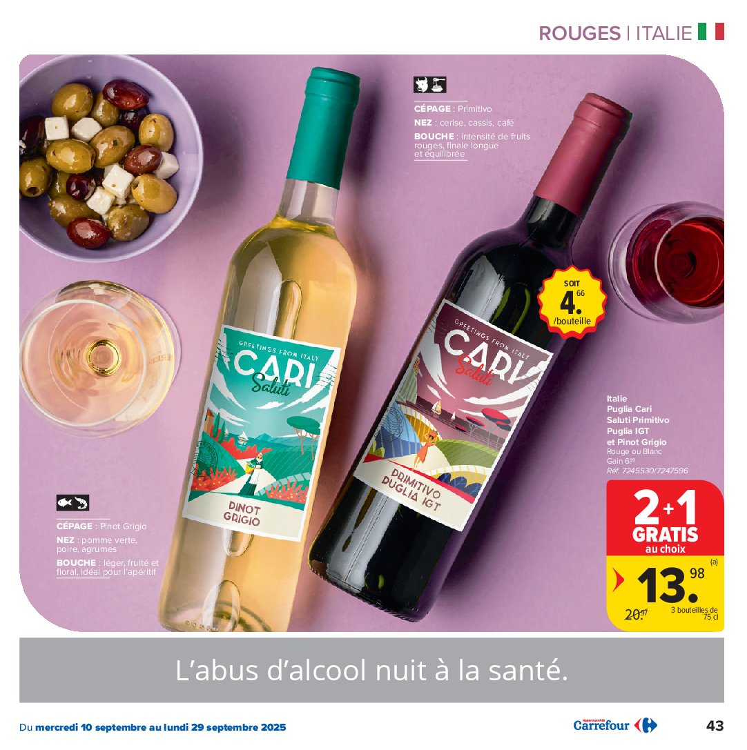 carrefour-market - Carrefour Market - Foire aux Vins folder geldig vanaf 10/09 - 29/09 - page: 43 carrefour-market - Carrefour Market - Foire aux Vins folder geldig vanaf 10/09 - 29/09 - page: 43