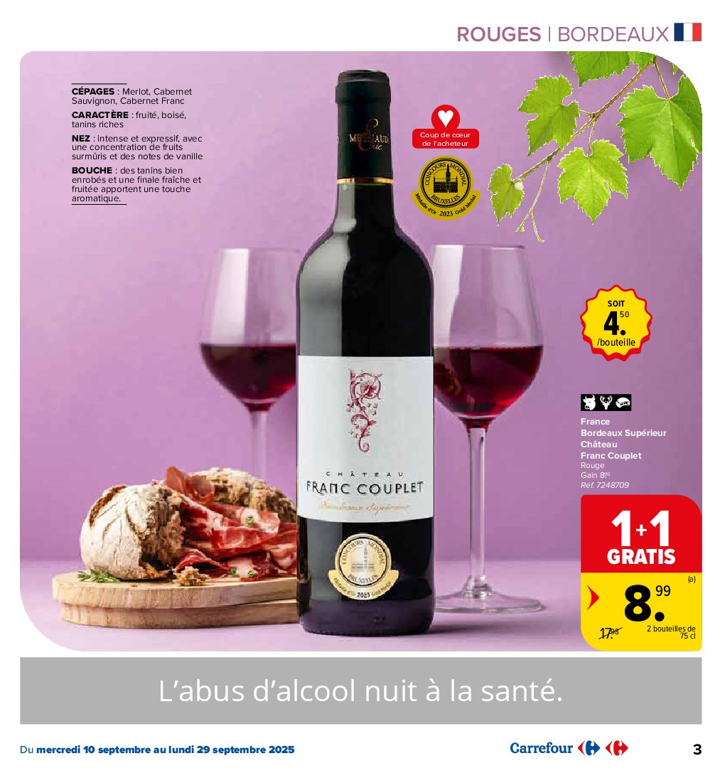 carrefour-market - Carrefour Market - Foire aux Vins folder geldig vanaf 10/09 - 29/09 - page: 3 carrefour-market - Carrefour Market - Foire aux Vins folder geldig vanaf 10/09 - 29/09 - page: 3