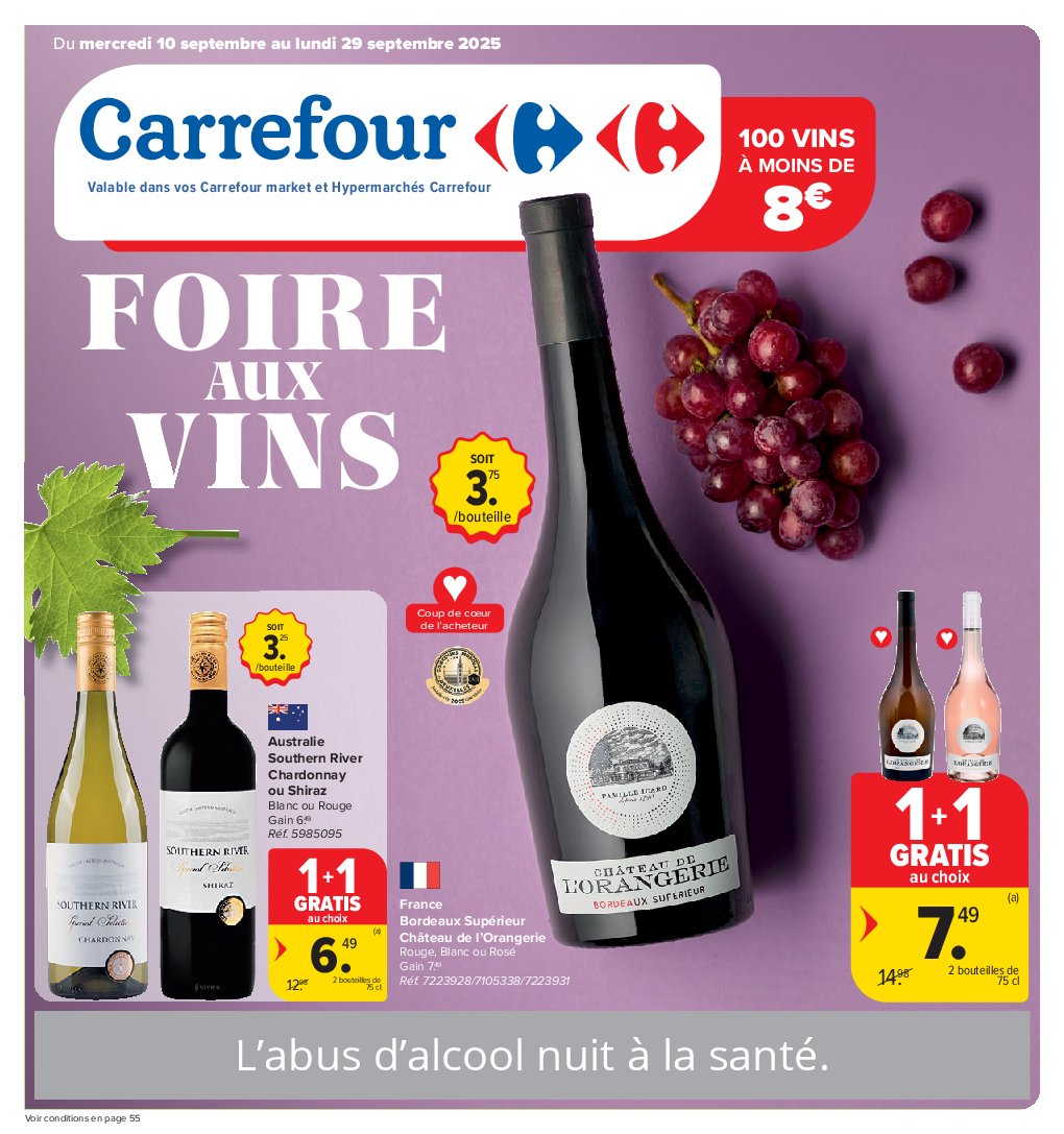 carrefour-market - Carrefour Market - Foire aux Vins folder geldig vanaf 10/09 - 29/09