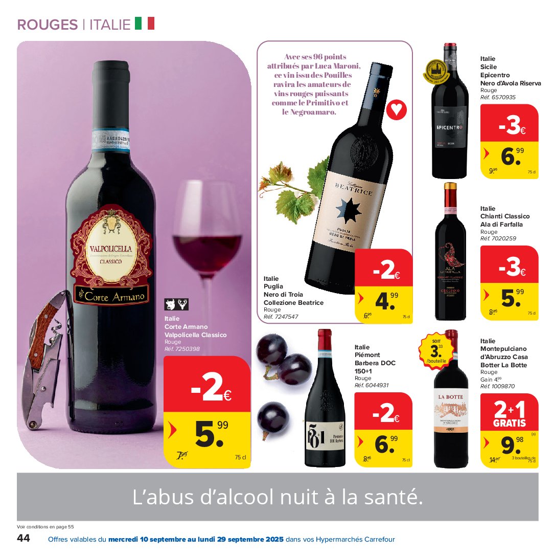 carrefour-market - Carrefour Market - Foire aux Vins folder geldig vanaf 10/09 - 29/09 - page: 44 carrefour-market - Carrefour Market - Foire aux Vins folder geldig vanaf 10/09 - 29/09 - page: 44