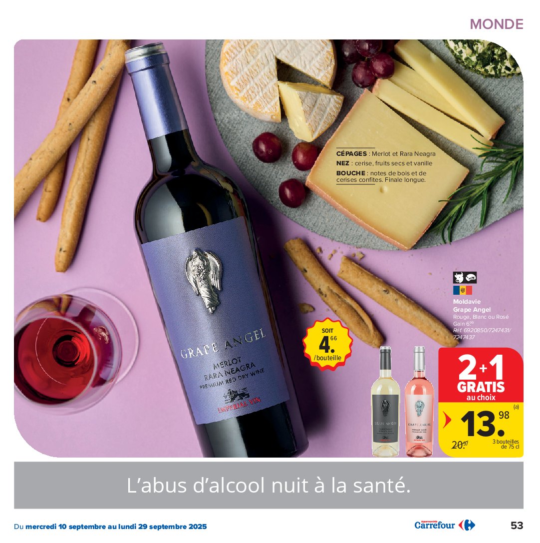 carrefour-market - Carrefour Market - Foire aux Vins folder geldig vanaf 10/09 - 29/09 - page: 53 carrefour-market - Carrefour Market - Foire aux Vins folder geldig vanaf 10/09 - 29/09 - page: 53