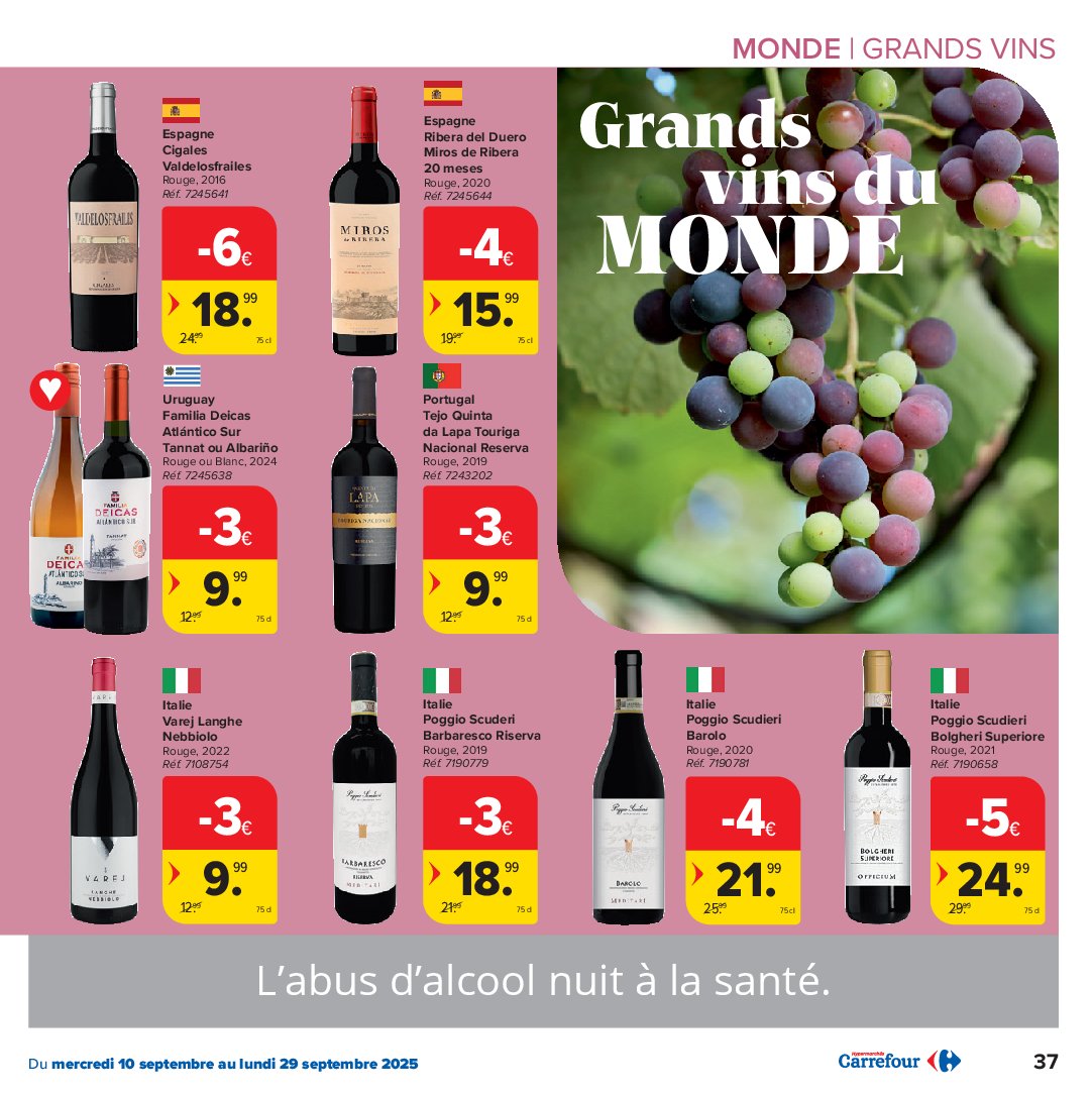 carrefour-market - Carrefour Market - Foire aux Vins folder geldig vanaf 10/09 - 29/09 - page: 37 carrefour-market - Carrefour Market - Foire aux Vins folder geldig vanaf 10/09 - 29/09 - page: 37