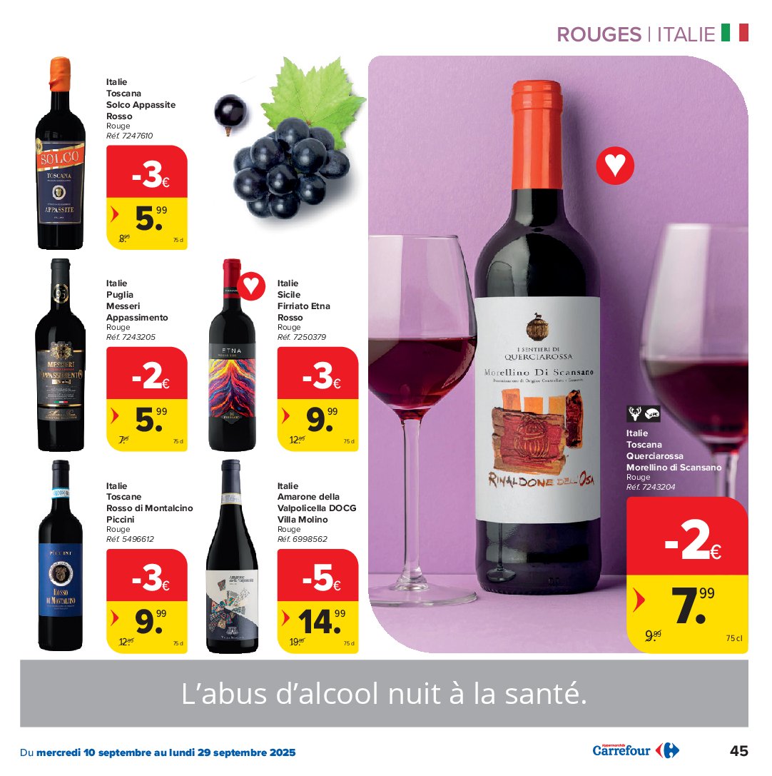 carrefour-market - Carrefour Market - Foire aux Vins folder geldig vanaf 10/09 - 29/09 - page: 45 carrefour-market - Carrefour Market - Foire aux Vins folder geldig vanaf 10/09 - 29/09 - page: 45