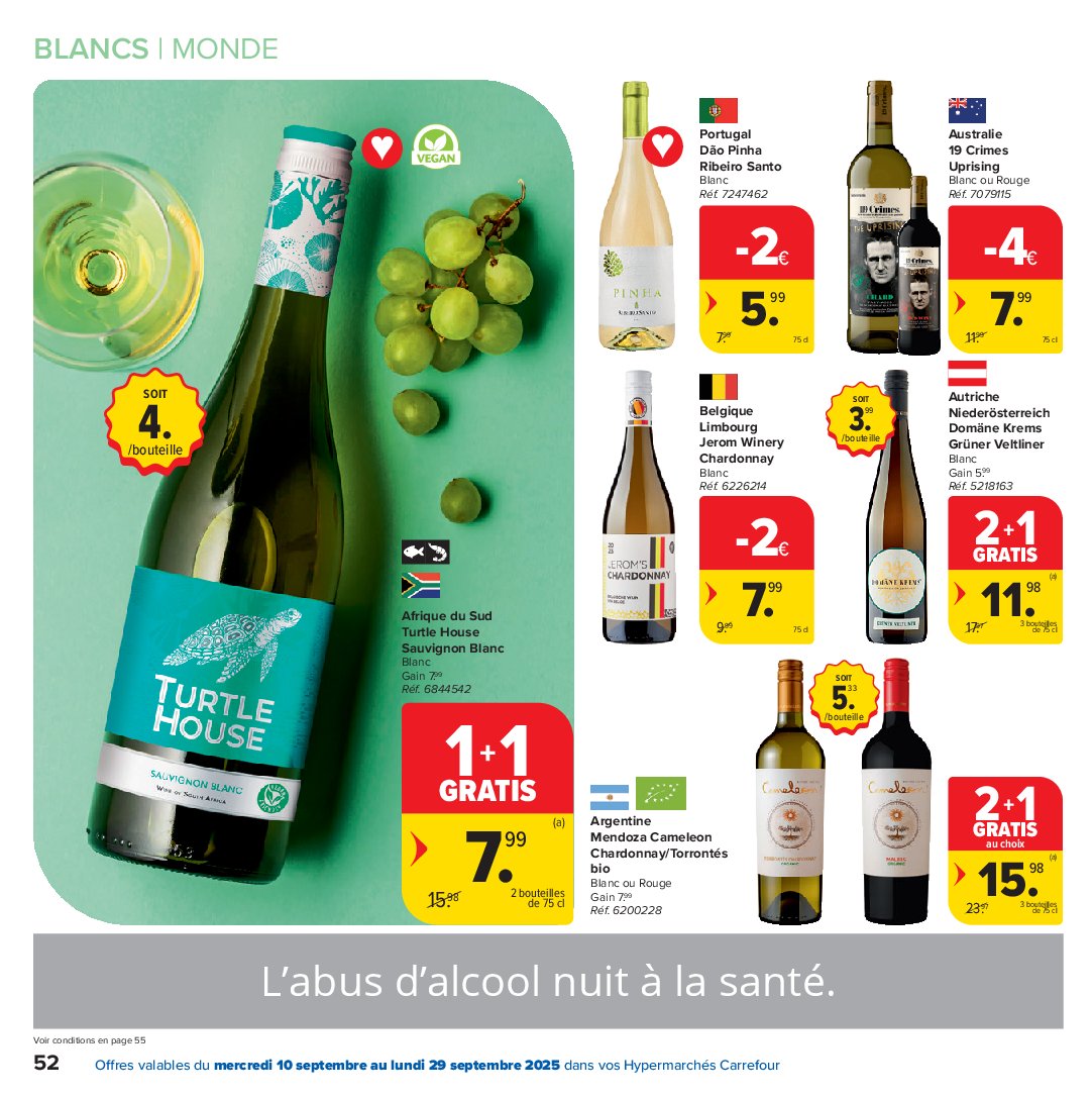 carrefour-market - Carrefour Market - Foire aux Vins folder geldig vanaf 10/09 - 29/09 - page: 52 carrefour-market - Carrefour Market - Foire aux Vins folder geldig vanaf 10/09 - 29/09 - page: 52