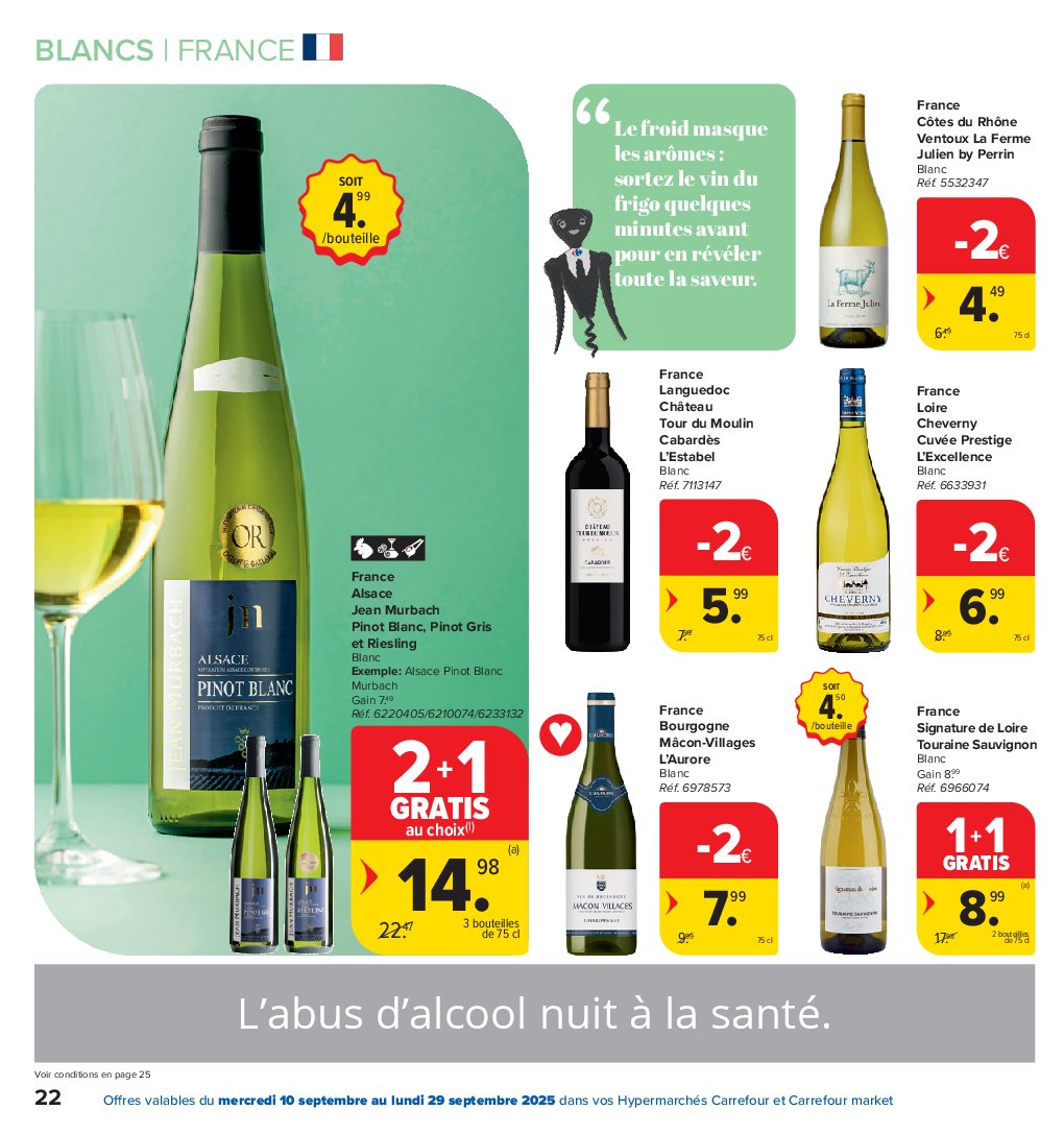 carrefour-market - Carrefour Market - Foire aux Vins folder geldig vanaf 10/09 - 29/09 - page: 22 carrefour-market - Carrefour Market - Foire aux Vins folder geldig vanaf 10/09 - 29/09 - page: 22