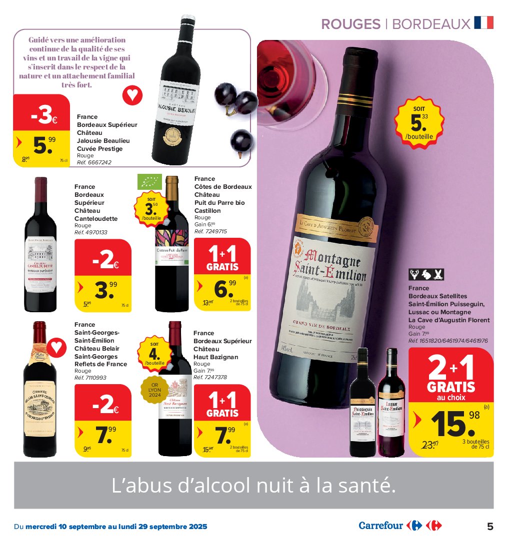 carrefour-market - Carrefour Market - Foire aux Vins folder geldig vanaf 10/09 - 29/09 - page: 5 carrefour-market - Carrefour Market - Foire aux Vins folder geldig vanaf 10/09 - 29/09 - page: 5