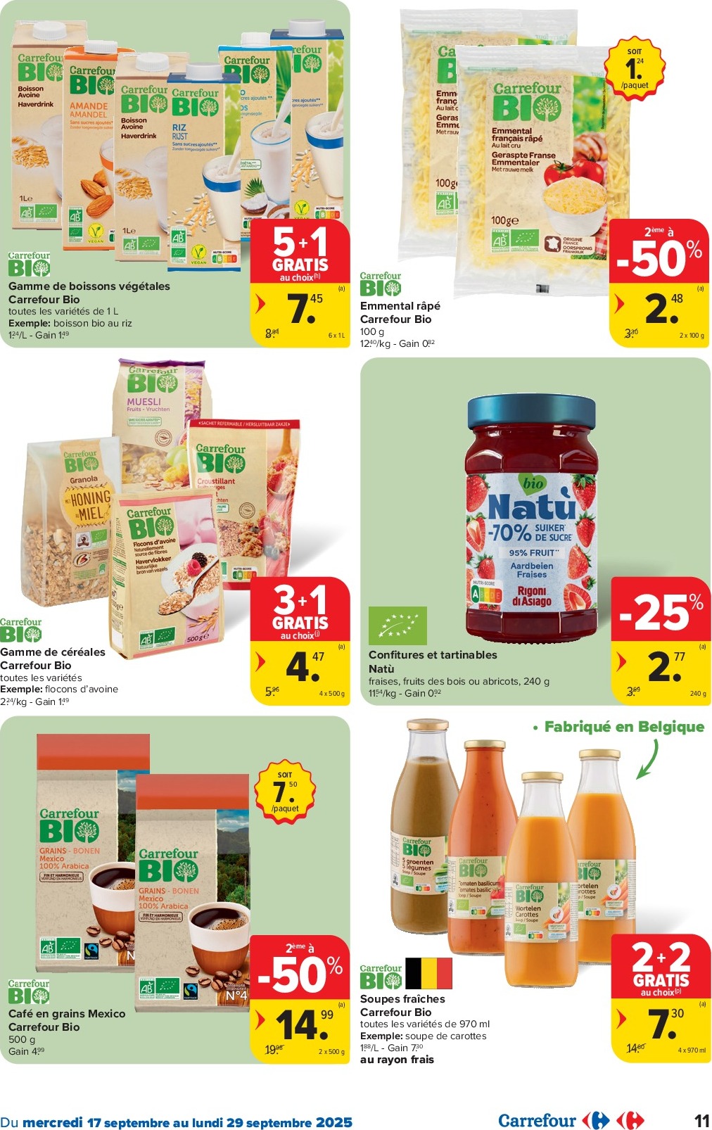 carrefour-market - Carrefour Market - Act for food folder geldig vanaf 17/09 - 29/09 - page: 11