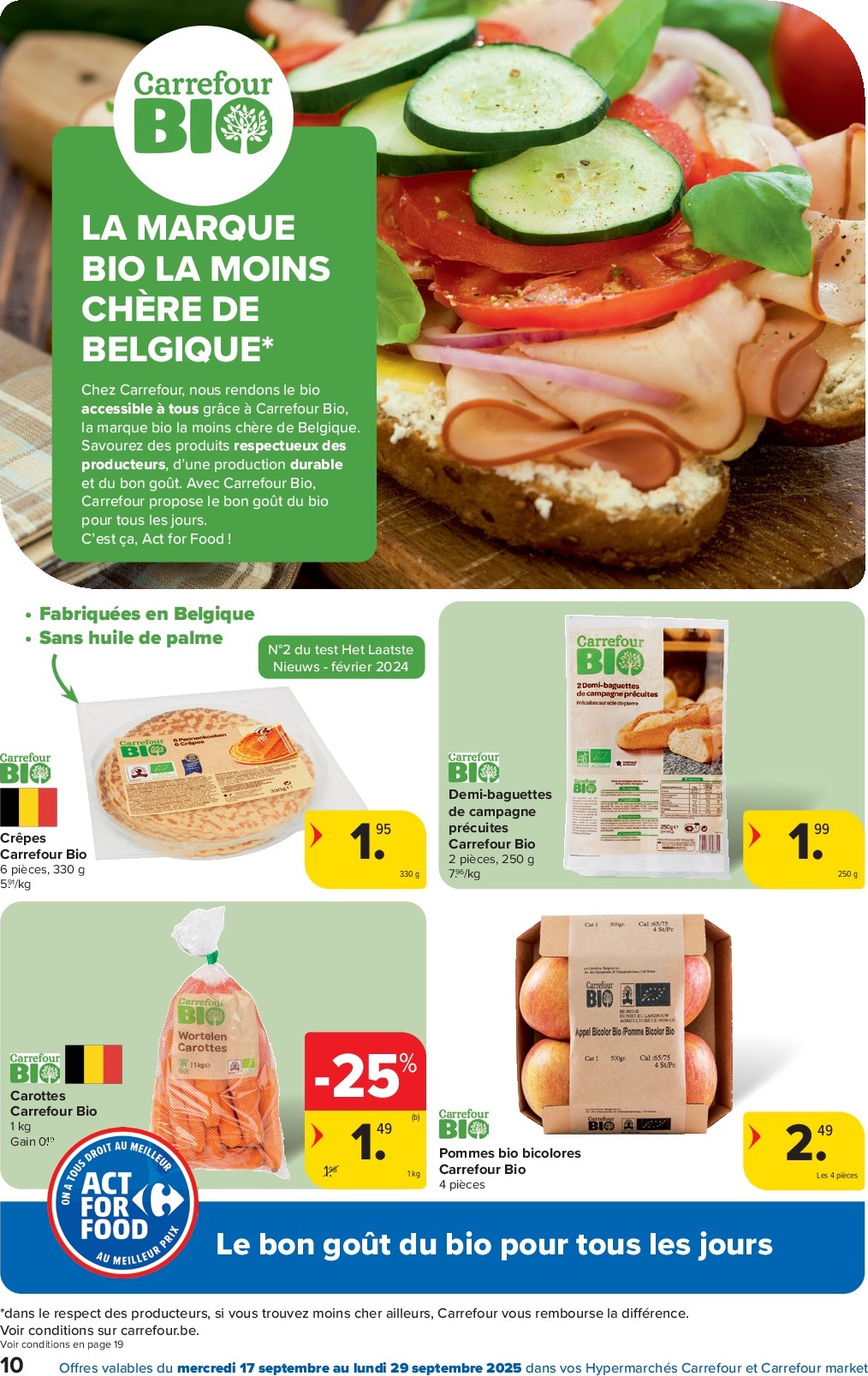 carrefour-market - Carrefour Market - Act for food folder geldig vanaf 17/09 - 29/09 - page: 10