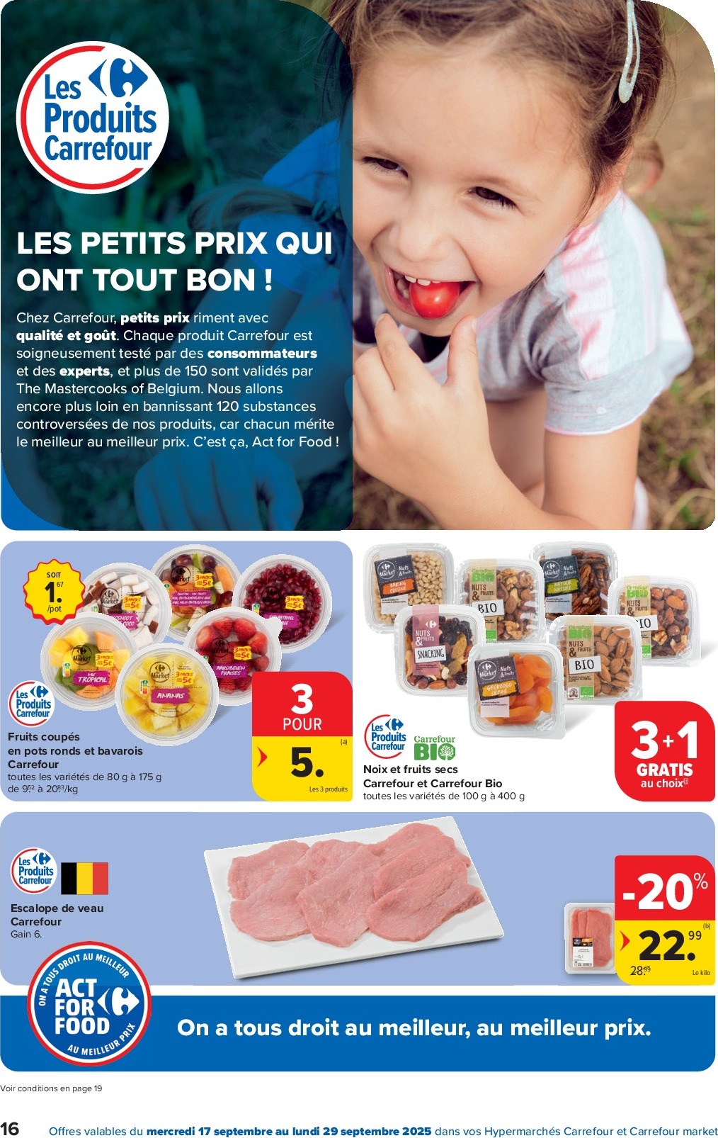 carrefour-market - Carrefour Market - Act for food folder geldig vanaf 17/09 - 29/09 - page: 16