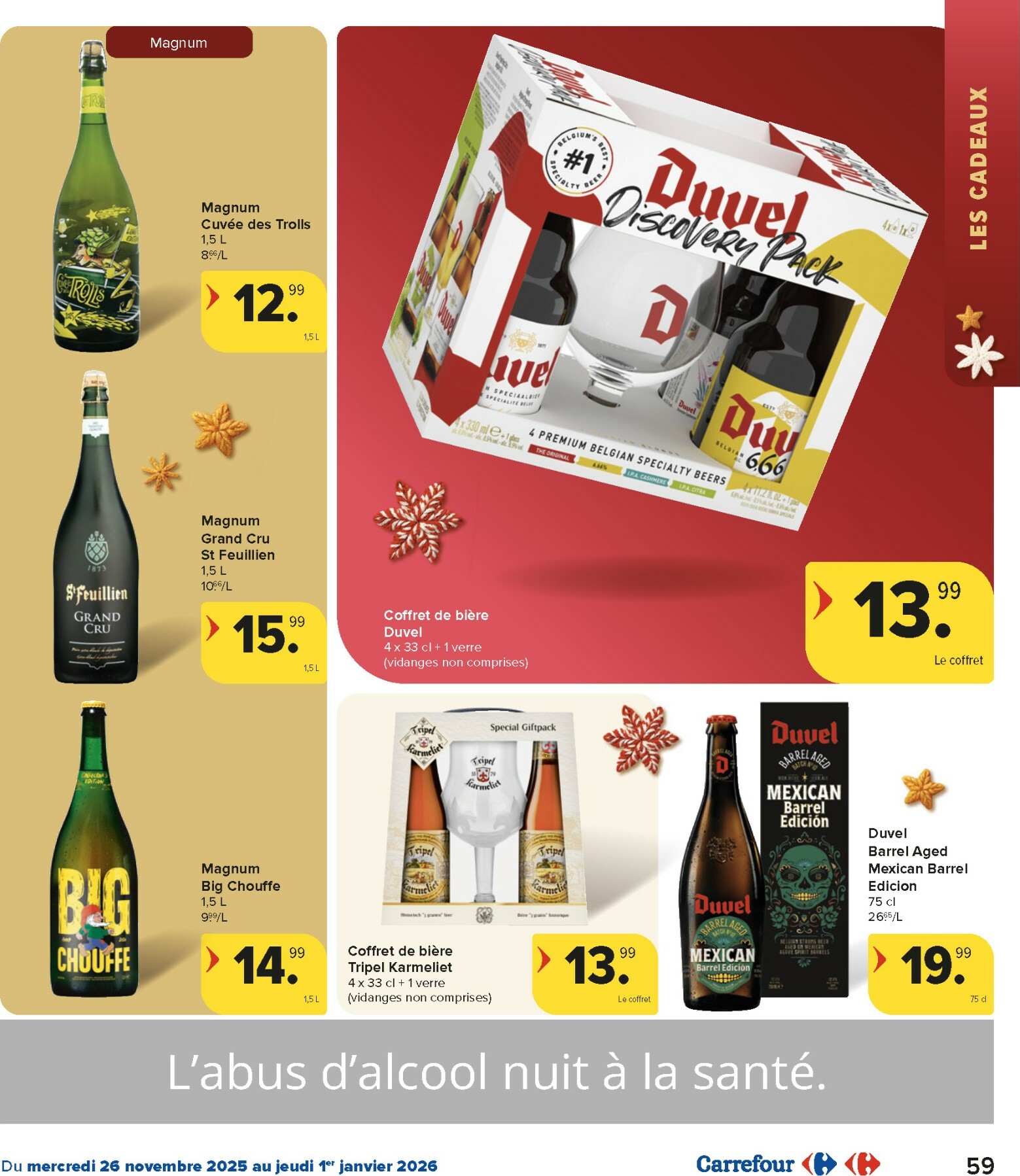 carrefour-market - De Carrefour Market folder geldig vanaf 26/11 t/m 01/01 - page: 59