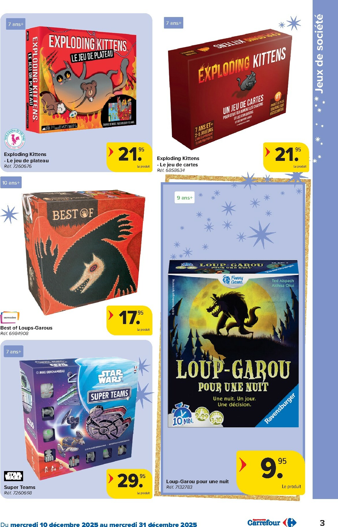 carrefour-market - De Carrefour Hypermarchés - Spécial Jeux folder geldig vanaf 10/12 t/m 31/12 - page: 3