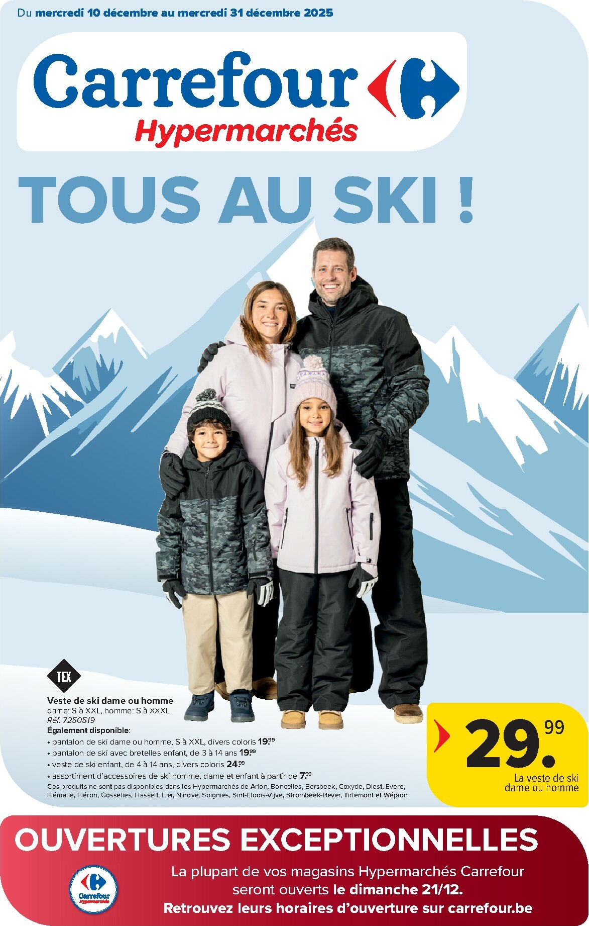 carrefour-market - De Carrefour Hypermarchés - Tous au ski folder geldig vanaf 10/12 t/m 31/12