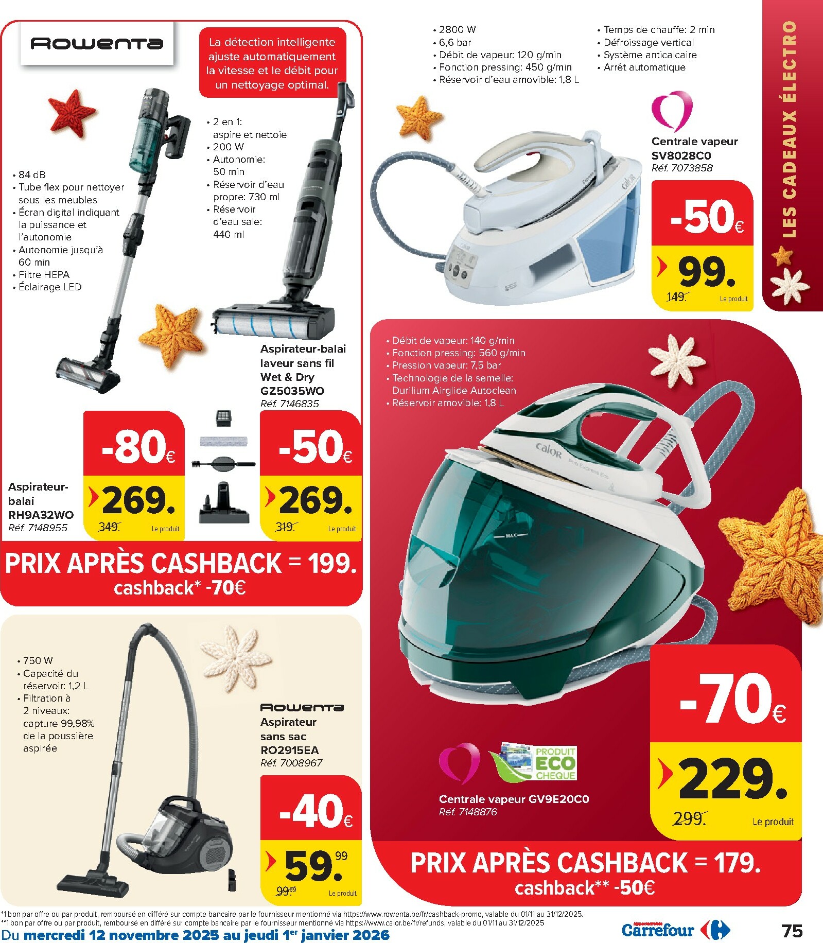 carrefour-market - De Carrefour Hypermarchés - Des fetes pour touts les goûts folder geldig vanaf 12/11 t/m 01/01 - page: 75