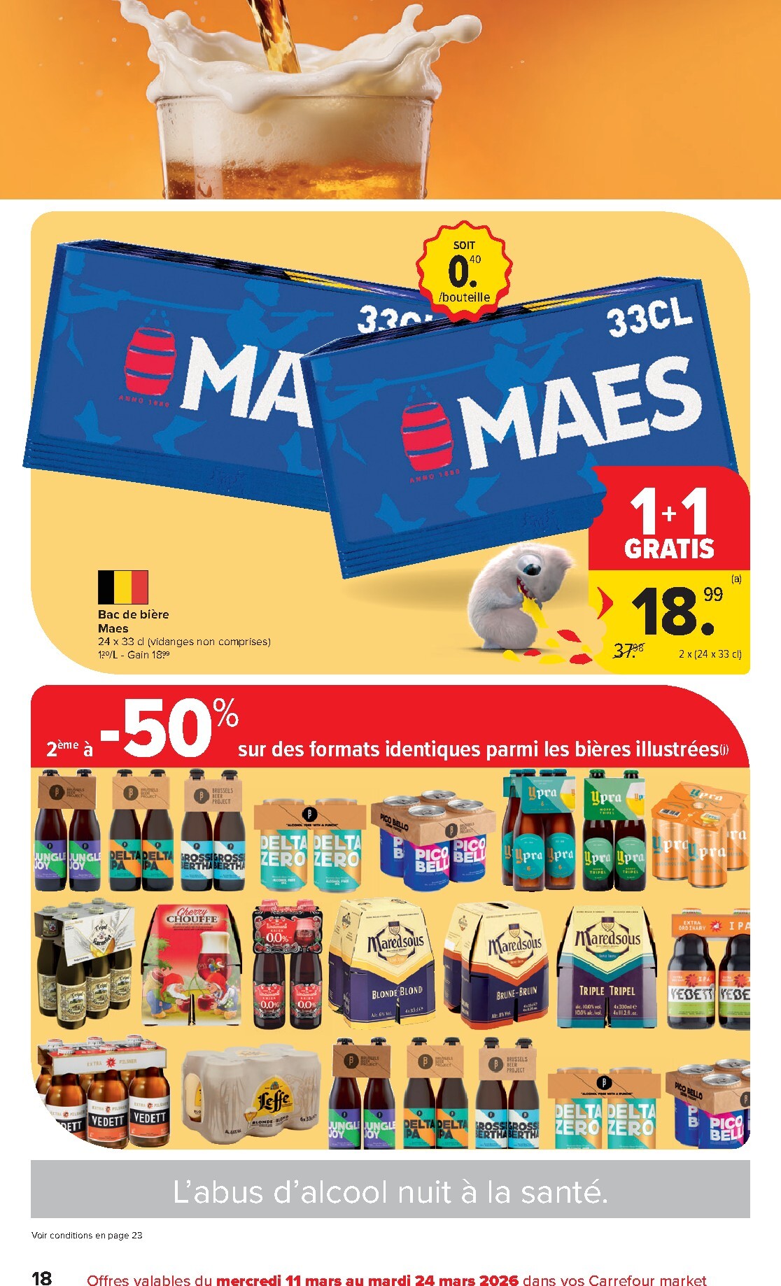 carrefour-market - De Carrefour Market folder geldig vanaf 11/03/2026 t/m 17/03/2026 - page: 18