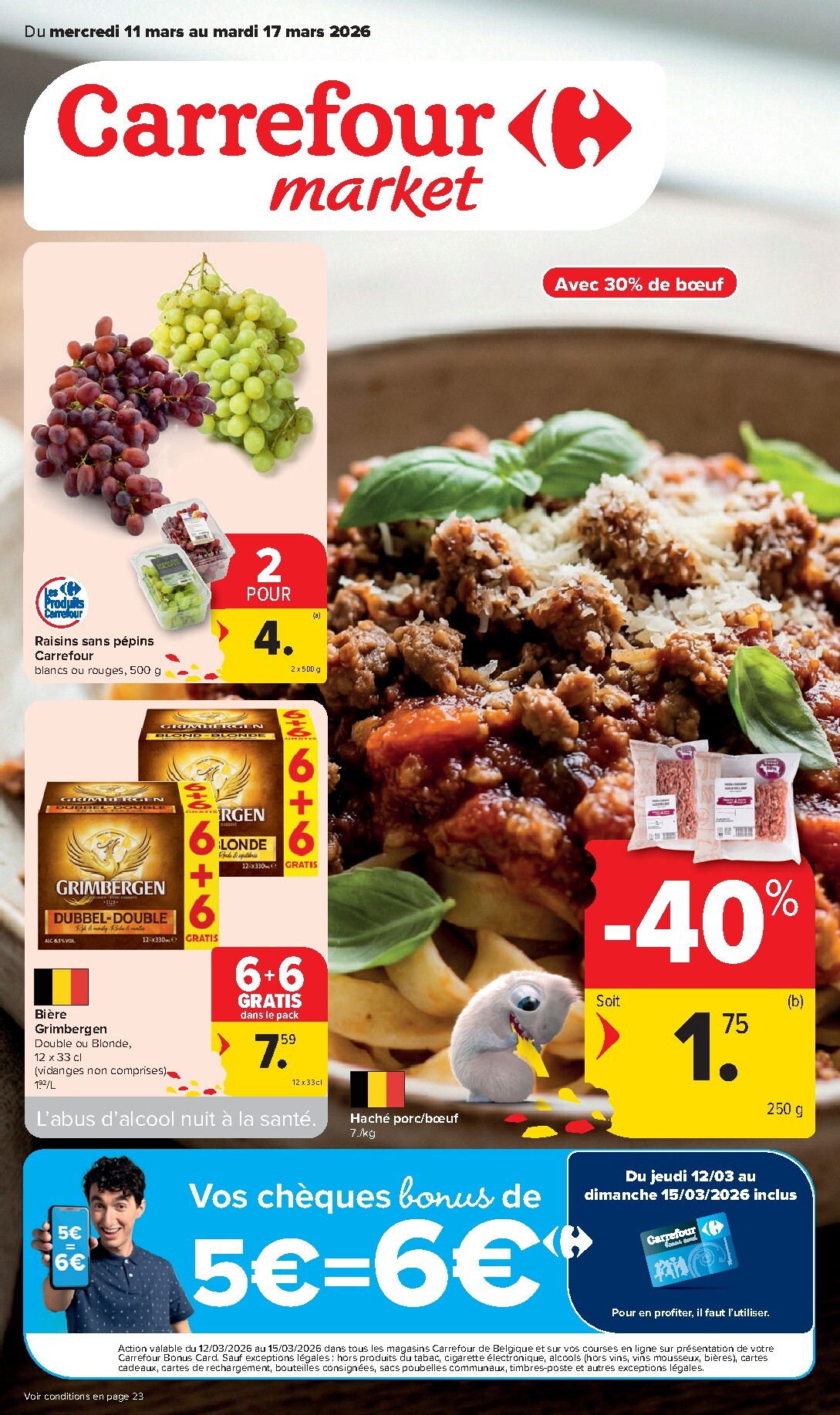 carrefour-market - De Carrefour Market folder geldig vanaf 11/03/2026 t/m 17/03/2026 - page: 1