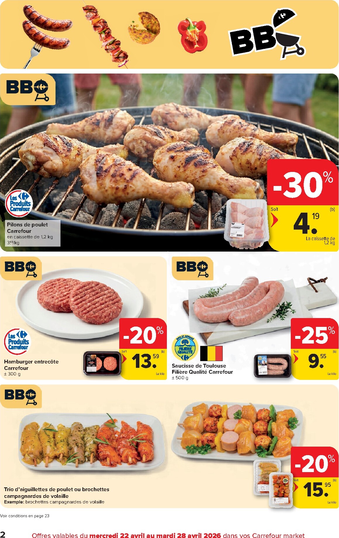 carrefour-market - Carrefour Market folder voor volgende week van woensdag 22/04/2026 tot dinsdag 28/04/2026 - page: 2