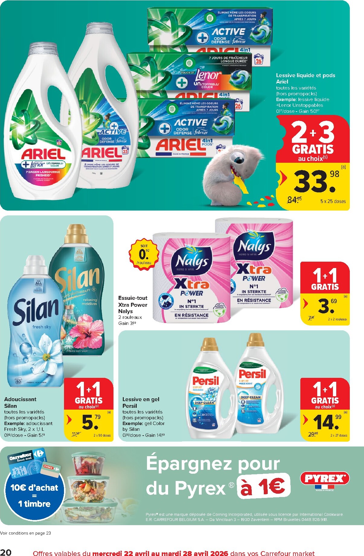 carrefour-market - Carrefour Market folder voor volgende week van woensdag 22/04/2026 tot dinsdag 28/04/2026 - page: 20