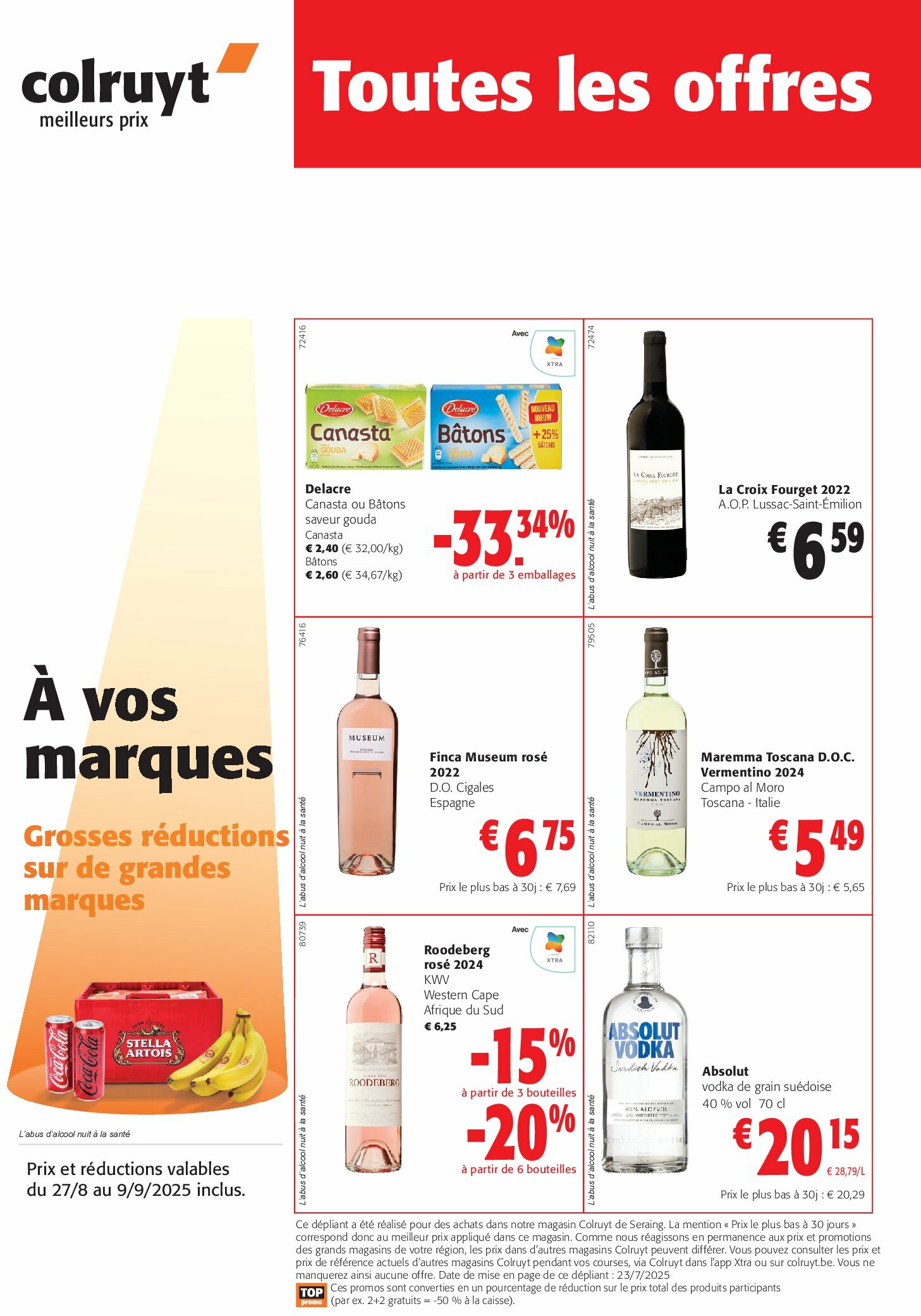 colruyt - Colruyt - Toutes les offres folder geldig vanaf 27/08 - 09/09 - page: 1